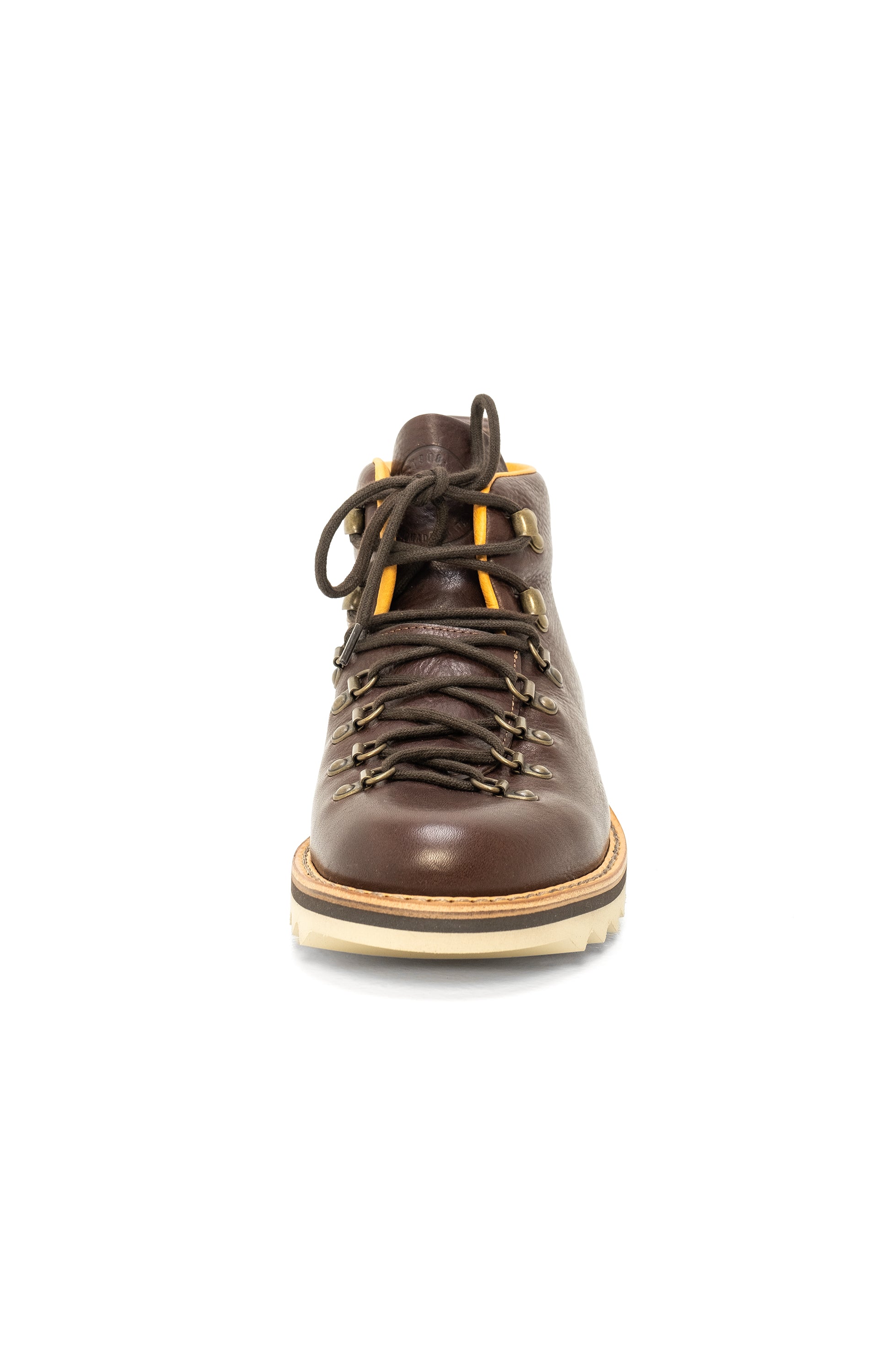 Fracap Brown Reljeefse tallaga nahast poolsaapad roc image 4