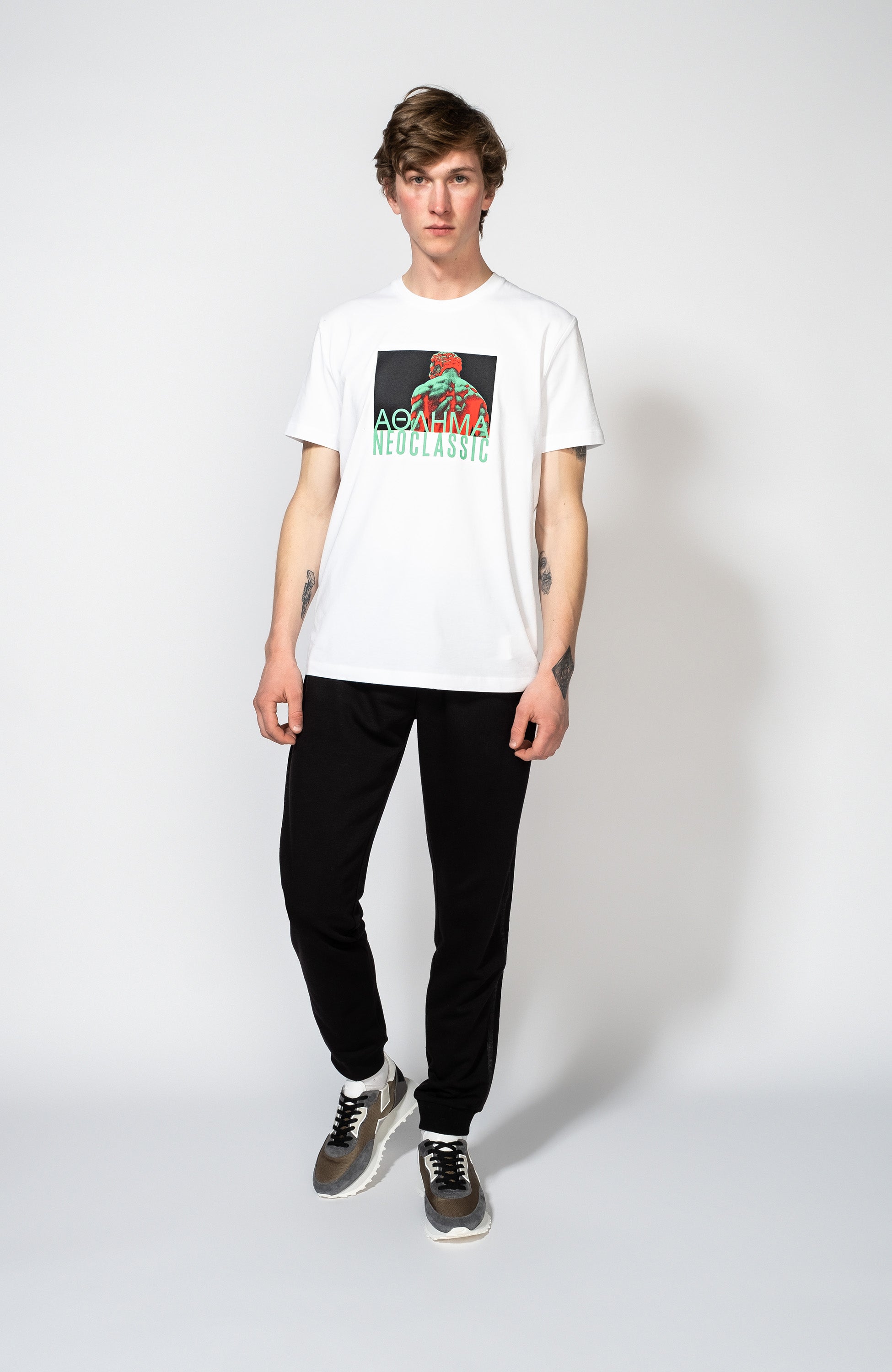 Dirk bikkembergs White T-särk kontrastse trükiga image 6
