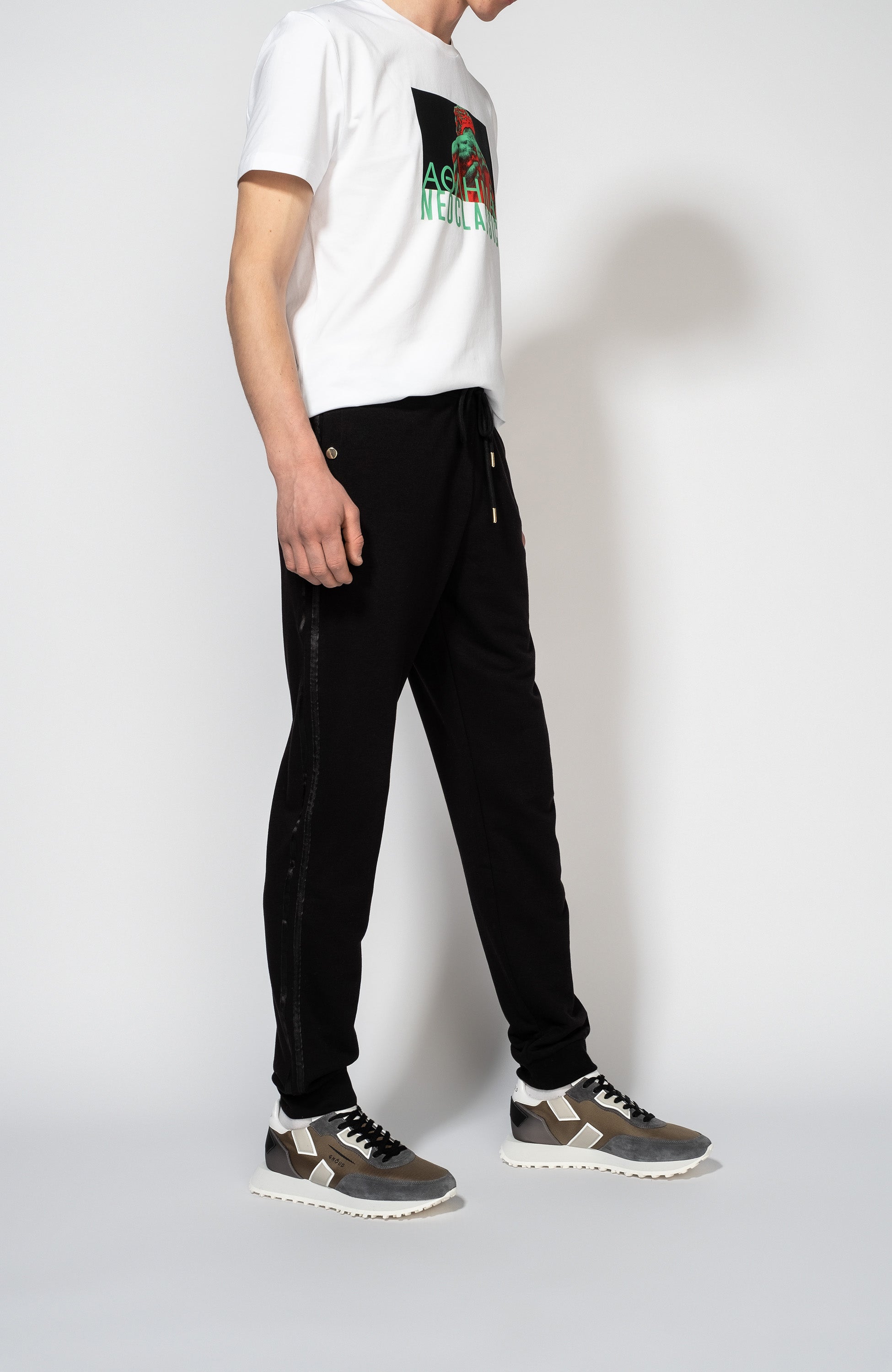 Dirk bikkembergs Black Lekki i wygodny komplet dresowy image 7