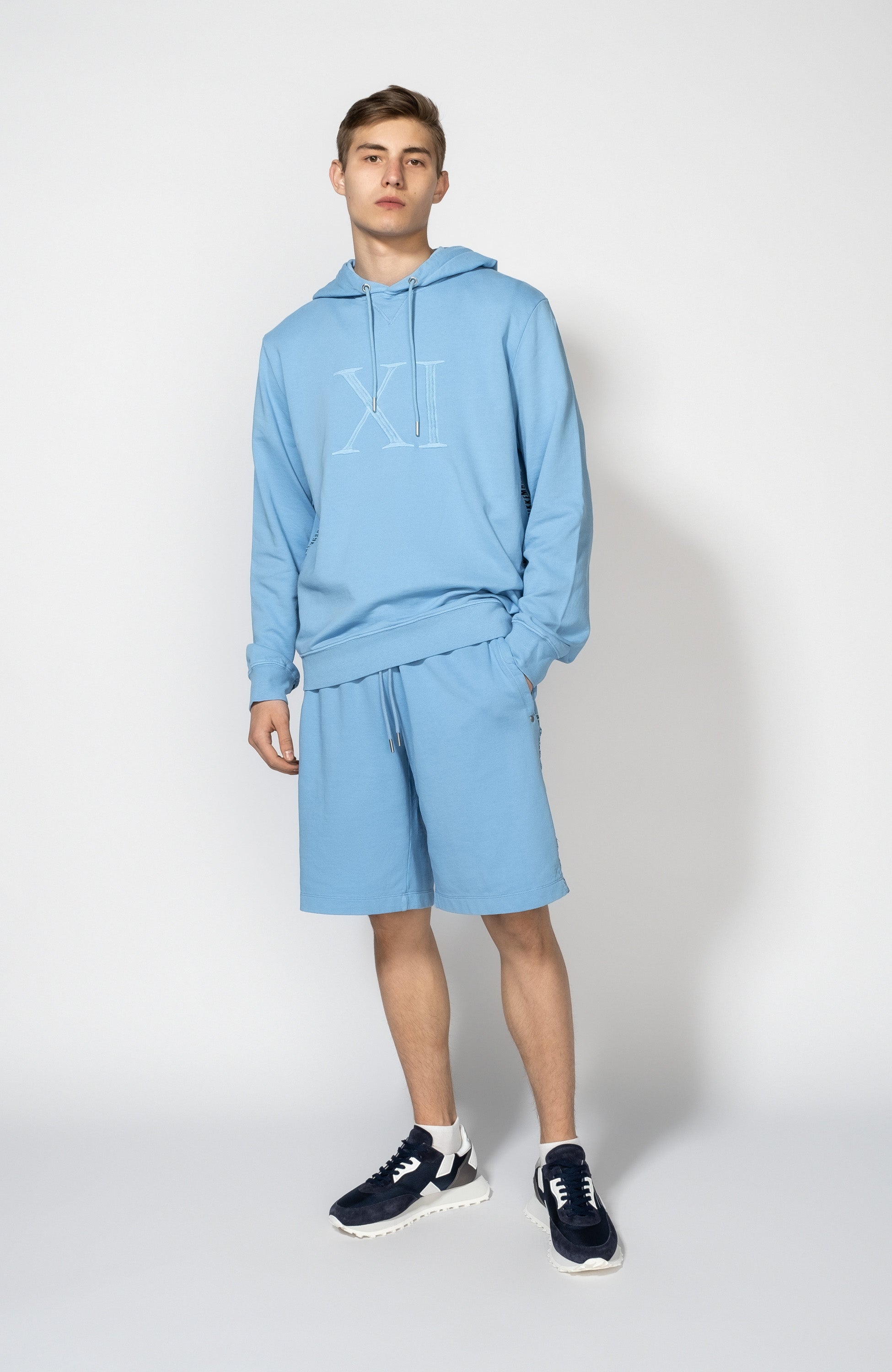 Dirk bikkembergs Blue Tikandiga dressipluus logoribaga küljel image 7