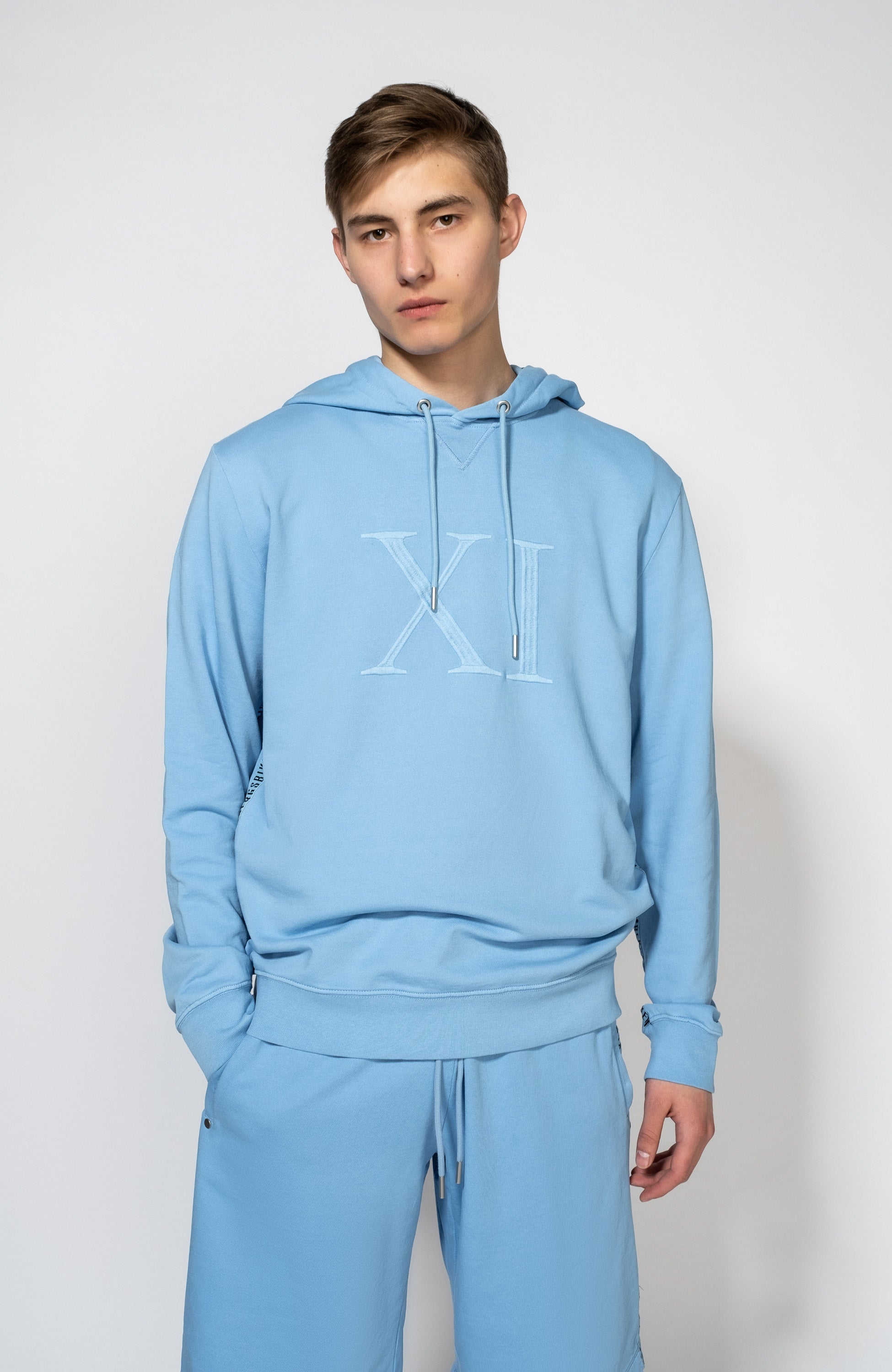 Dirk bikkembergs Blue Tikandiga dressipluus logoribaga küljel image 1