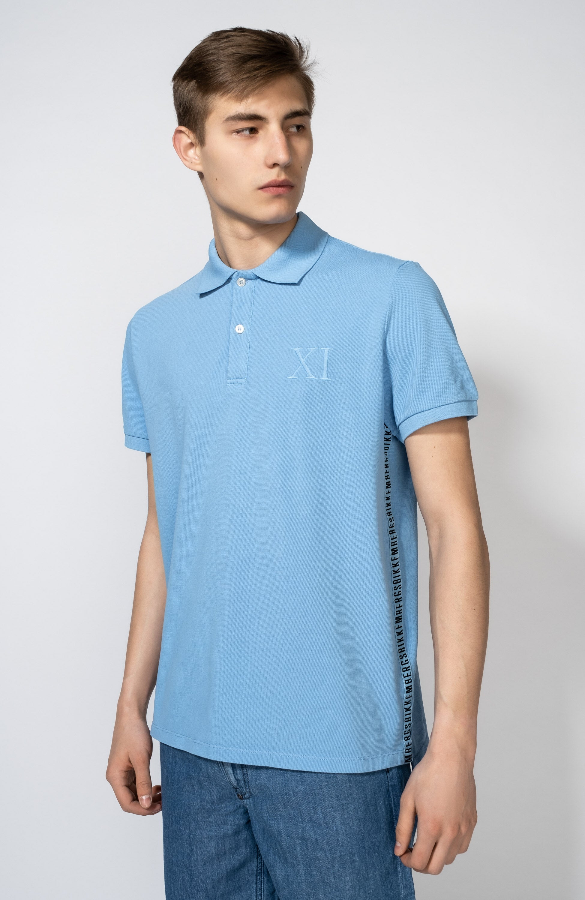 Polo with embroidery AERONAUTICA MILITARE for men