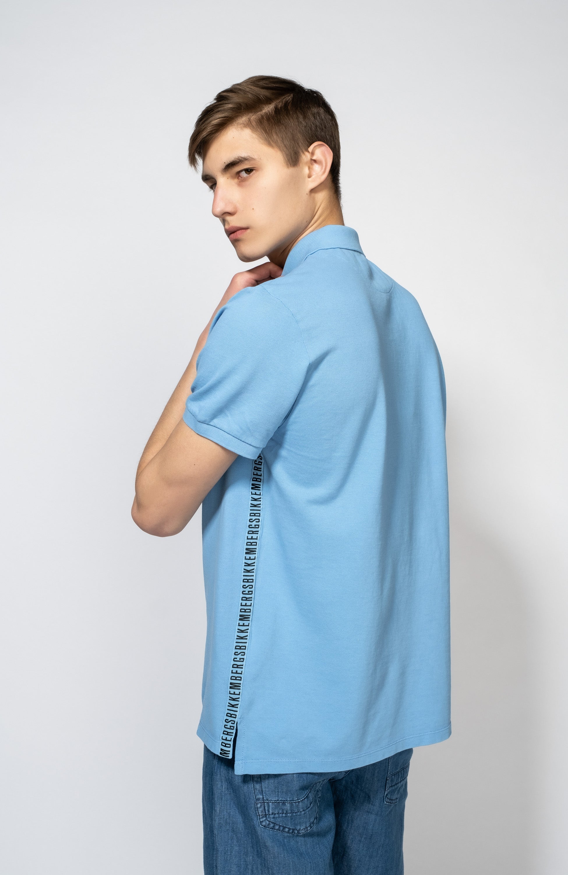 Dirk bikkembergs Blue Embroidered pique polo shirt image 3