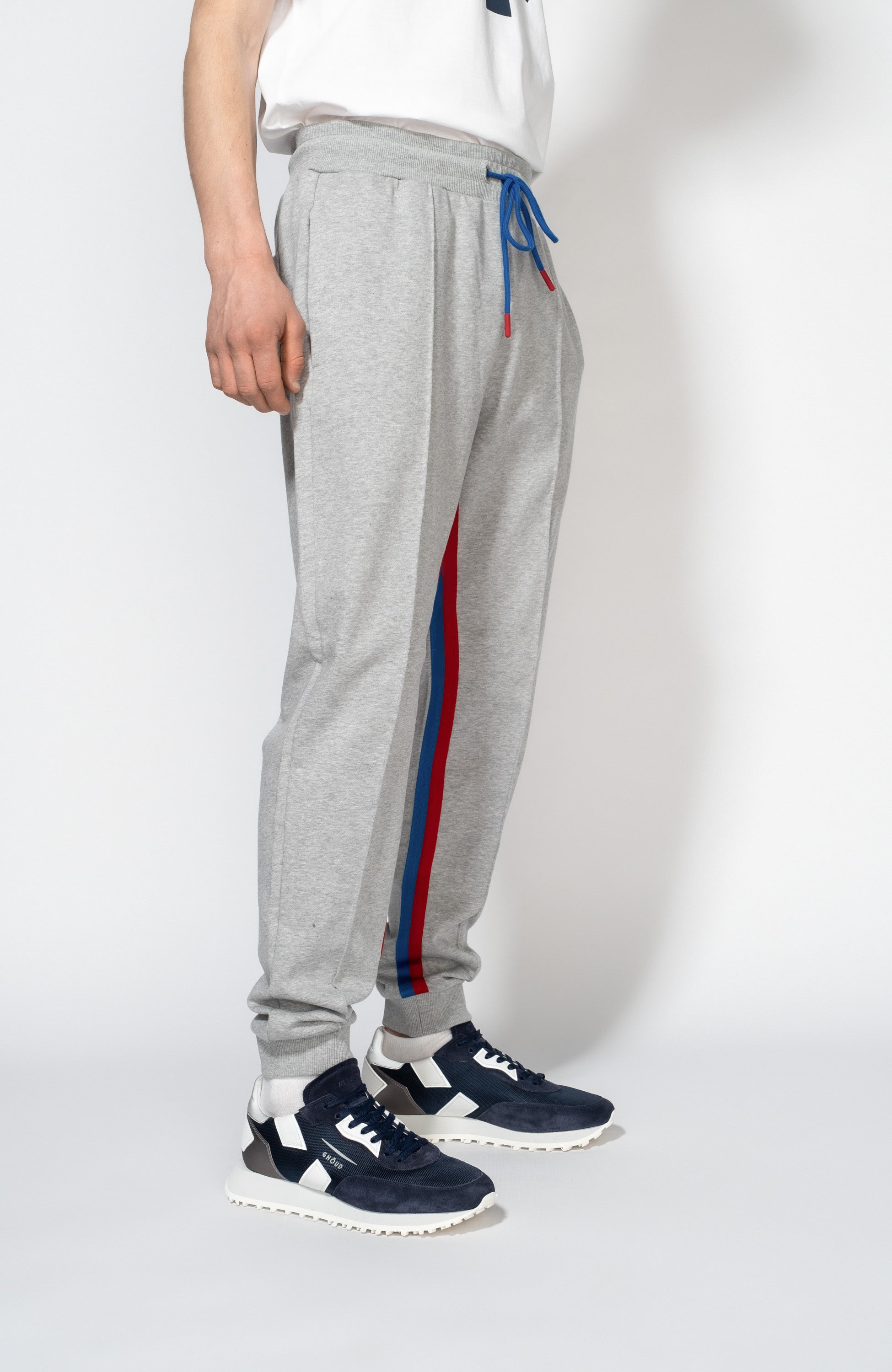 Dirk bikkembergs Grey Stripe-side hooded tracksuit set image 7