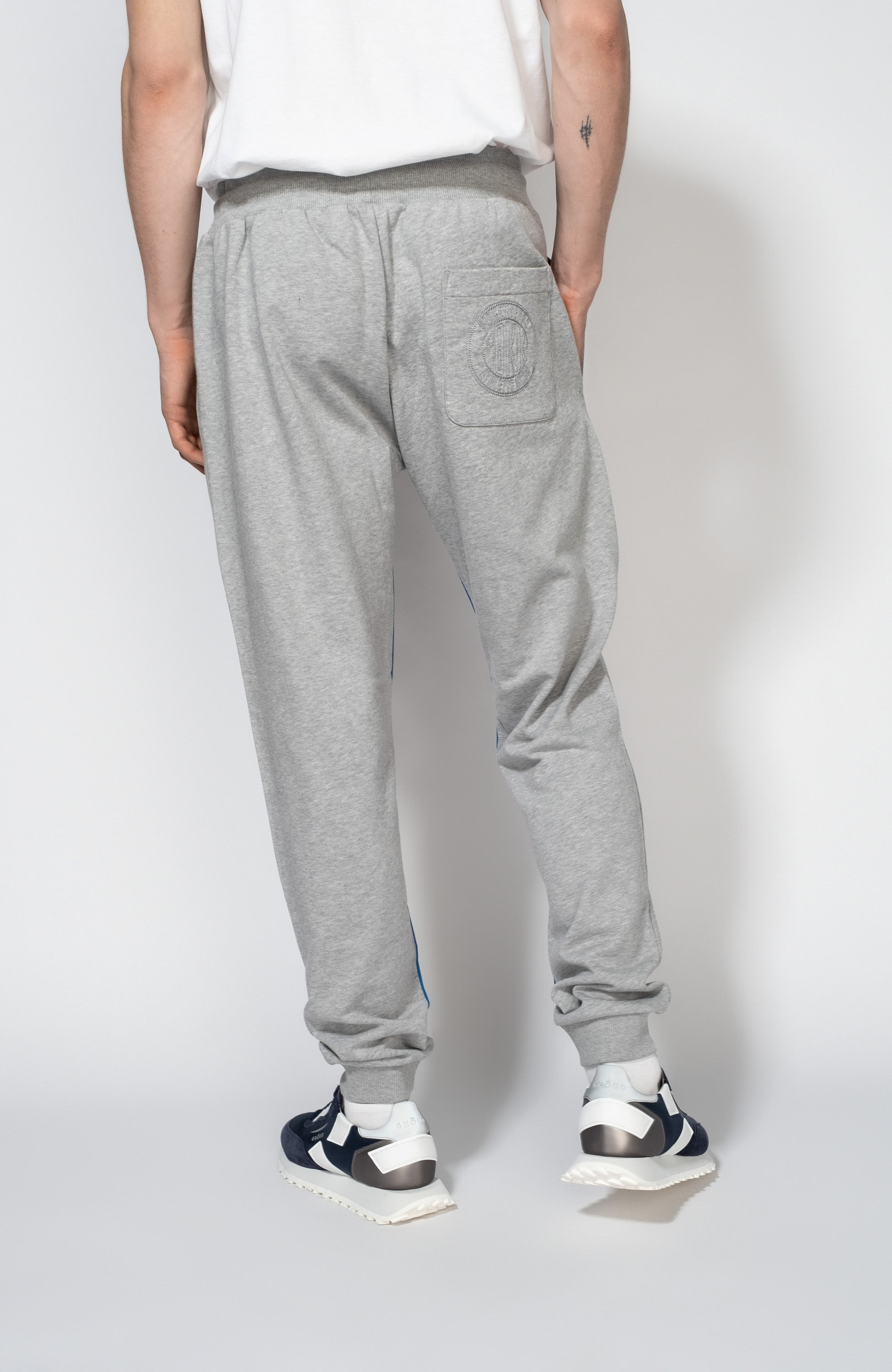 Dirk bikkembergs Grey Stripe-side hooded tracksuit set image 10