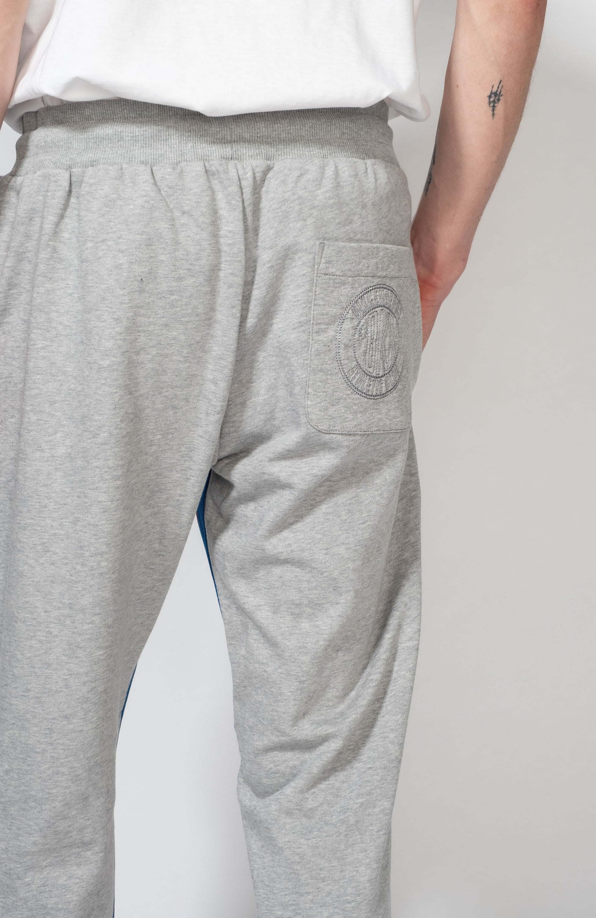 Dirk bikkembergs Grey Stripe-side hooded tracksuit set image 9