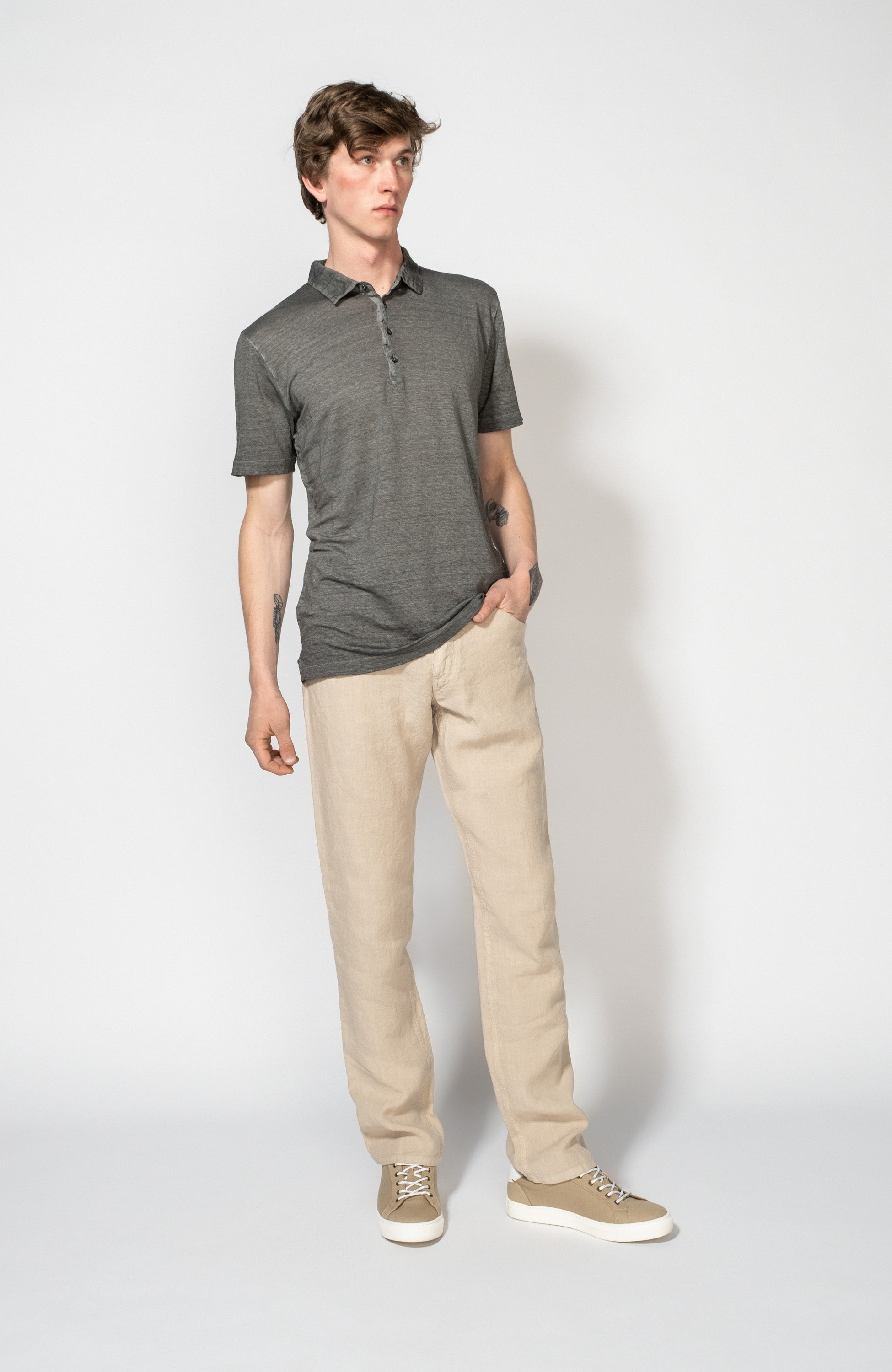 Linen trousers 5-pocket
