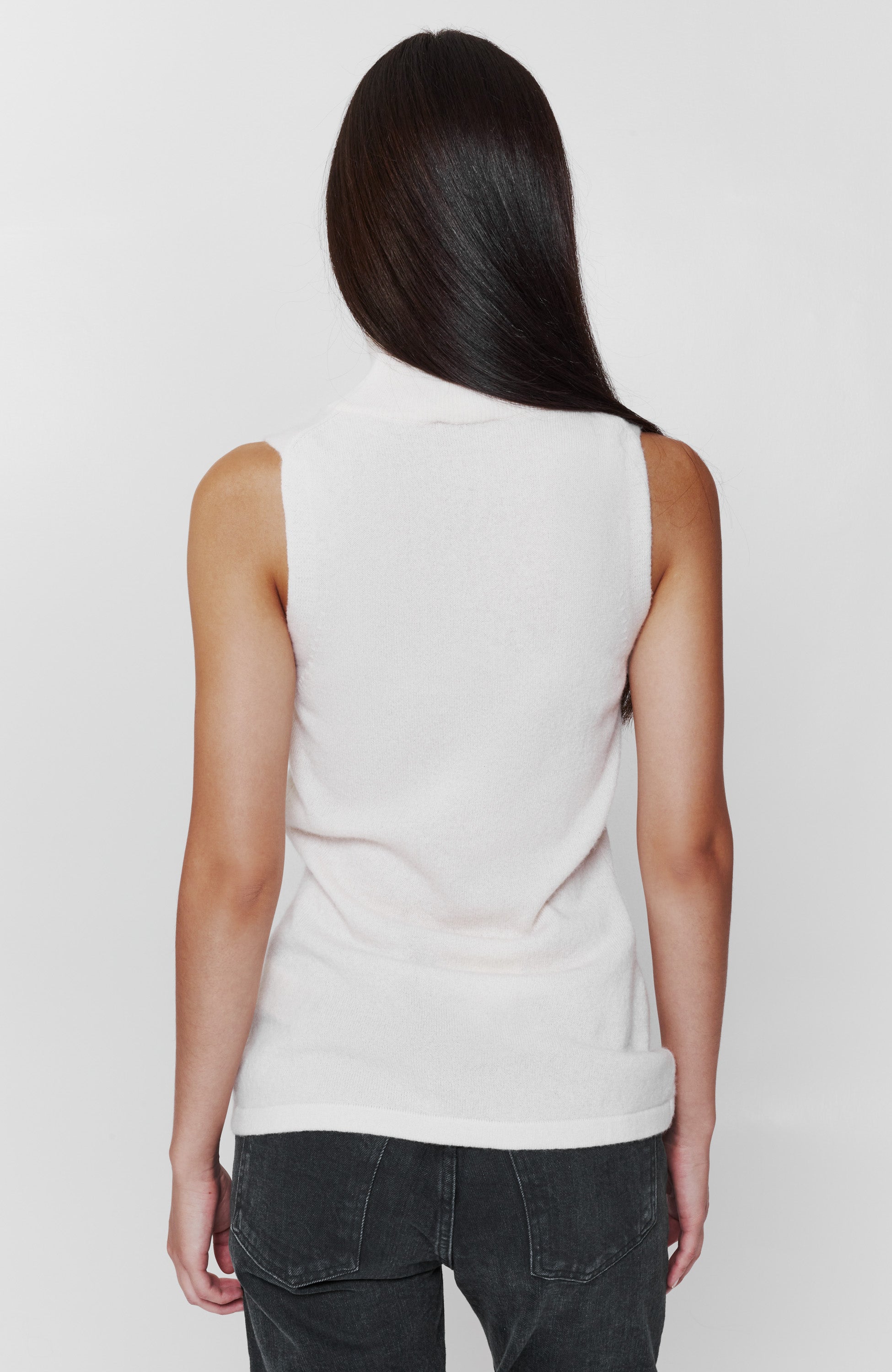 Ftc cashmere Neutral Highneck sleeveless top image 4