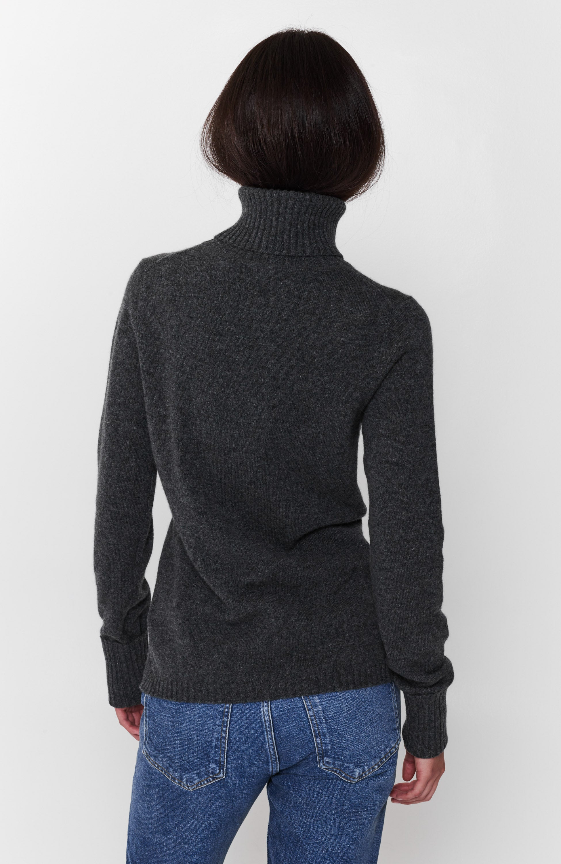 Ftc cashmere Grey Turtleneck cashmere sweater image 4