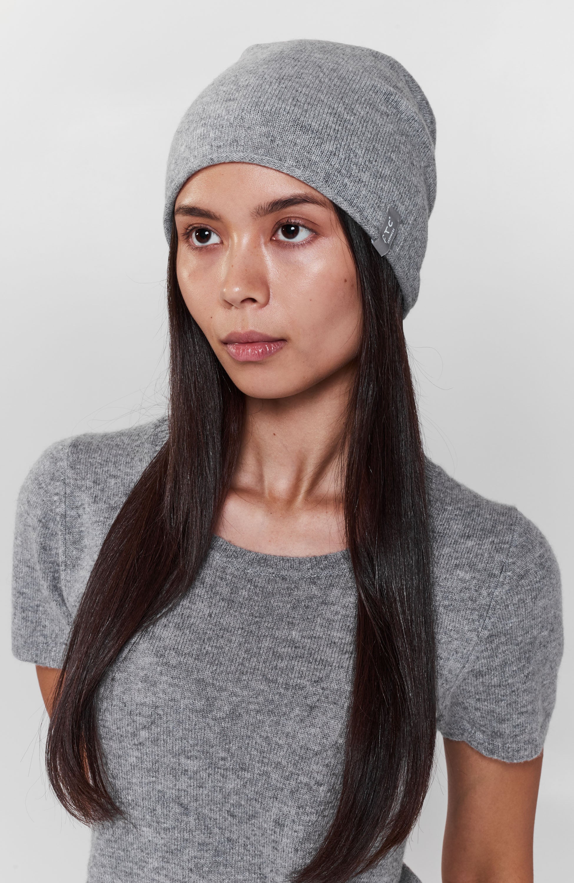Ftc cashmere Grey Czapka z kaszmiru image 1