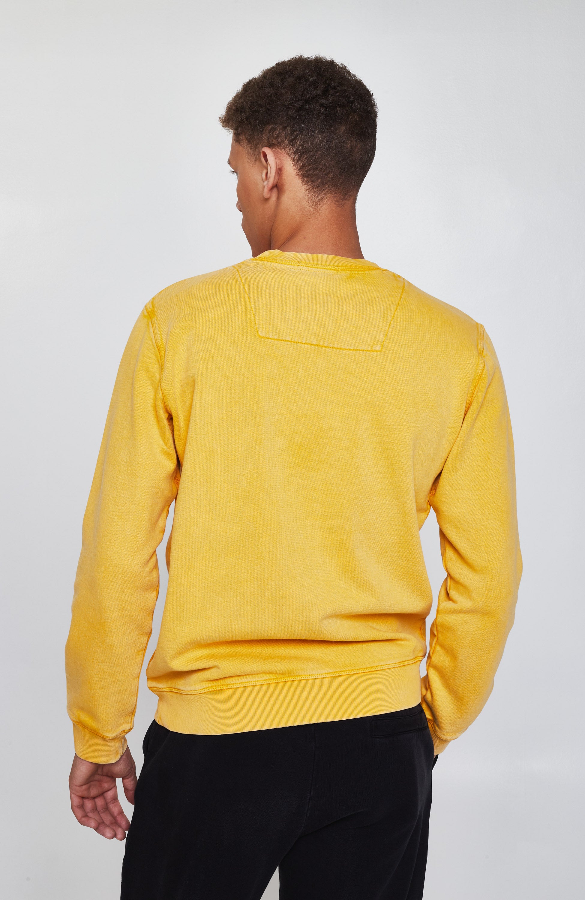 Aeronautica militare Yellow Garment-dyed cotton sweatshirt image 3