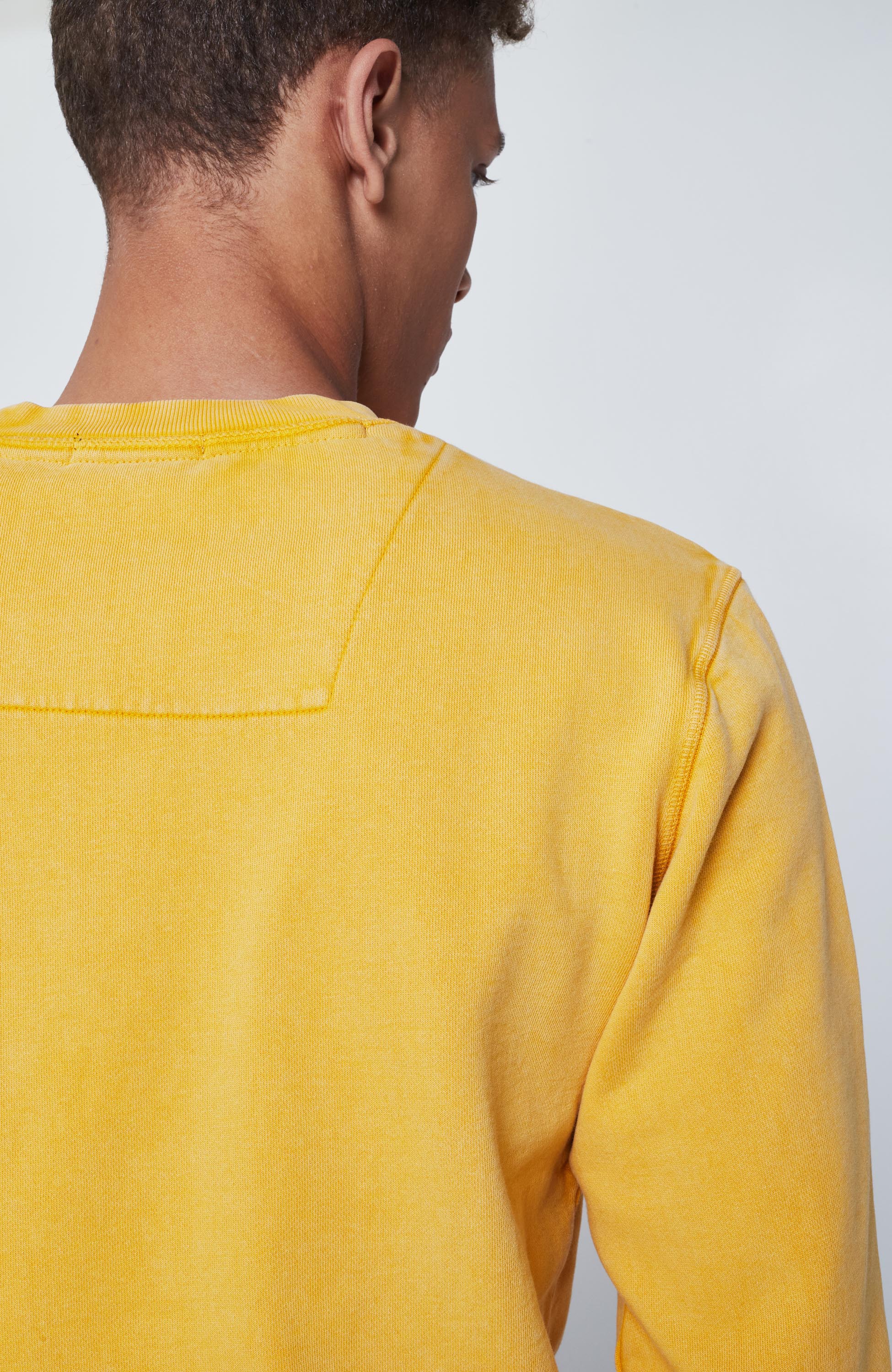 Aeronautica militare Yellow Garment-dyed cotton sweatshirt image 4