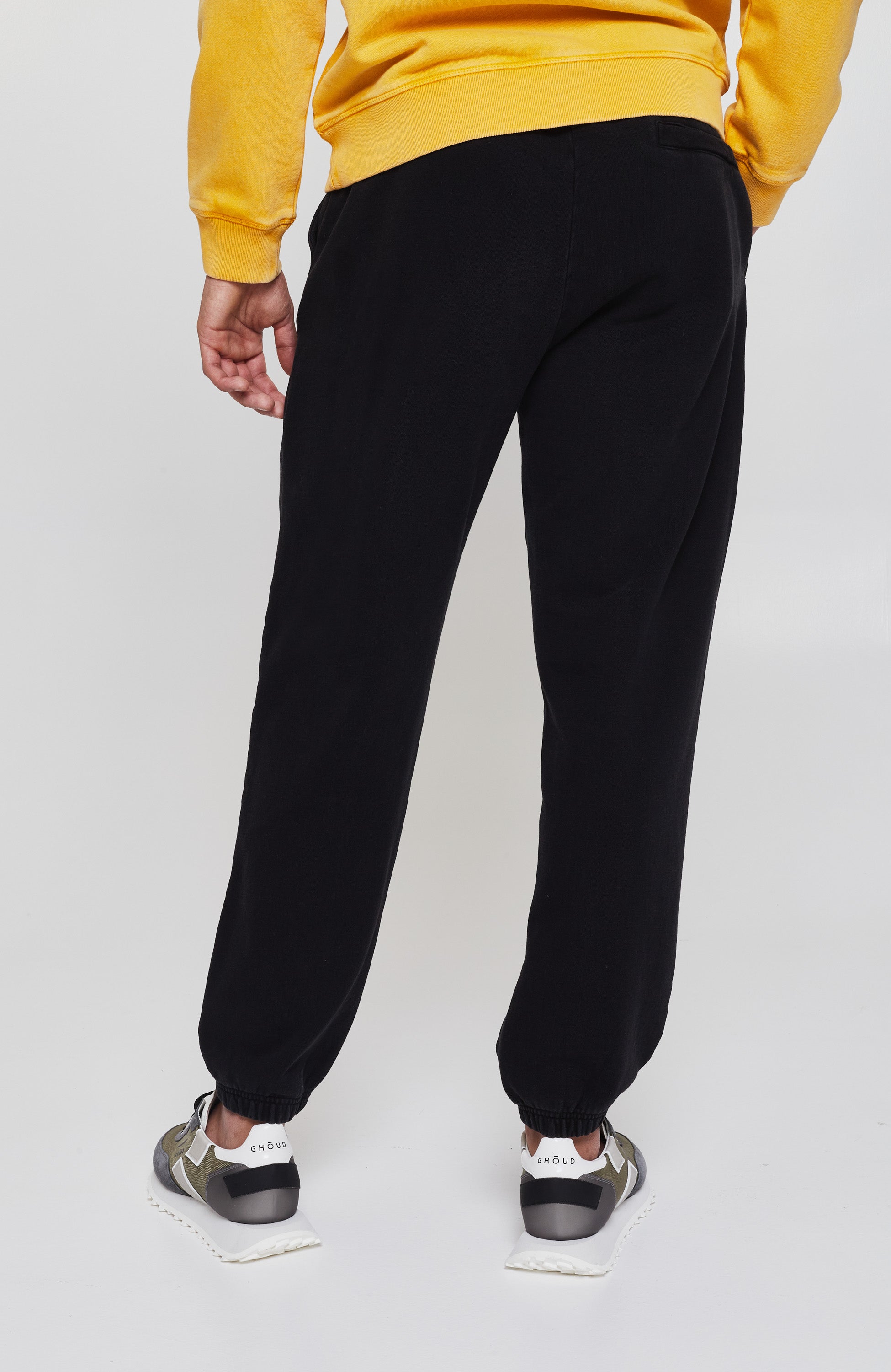 Aeronautica militare Black Garment-dyed cotton sweatpants image 3
