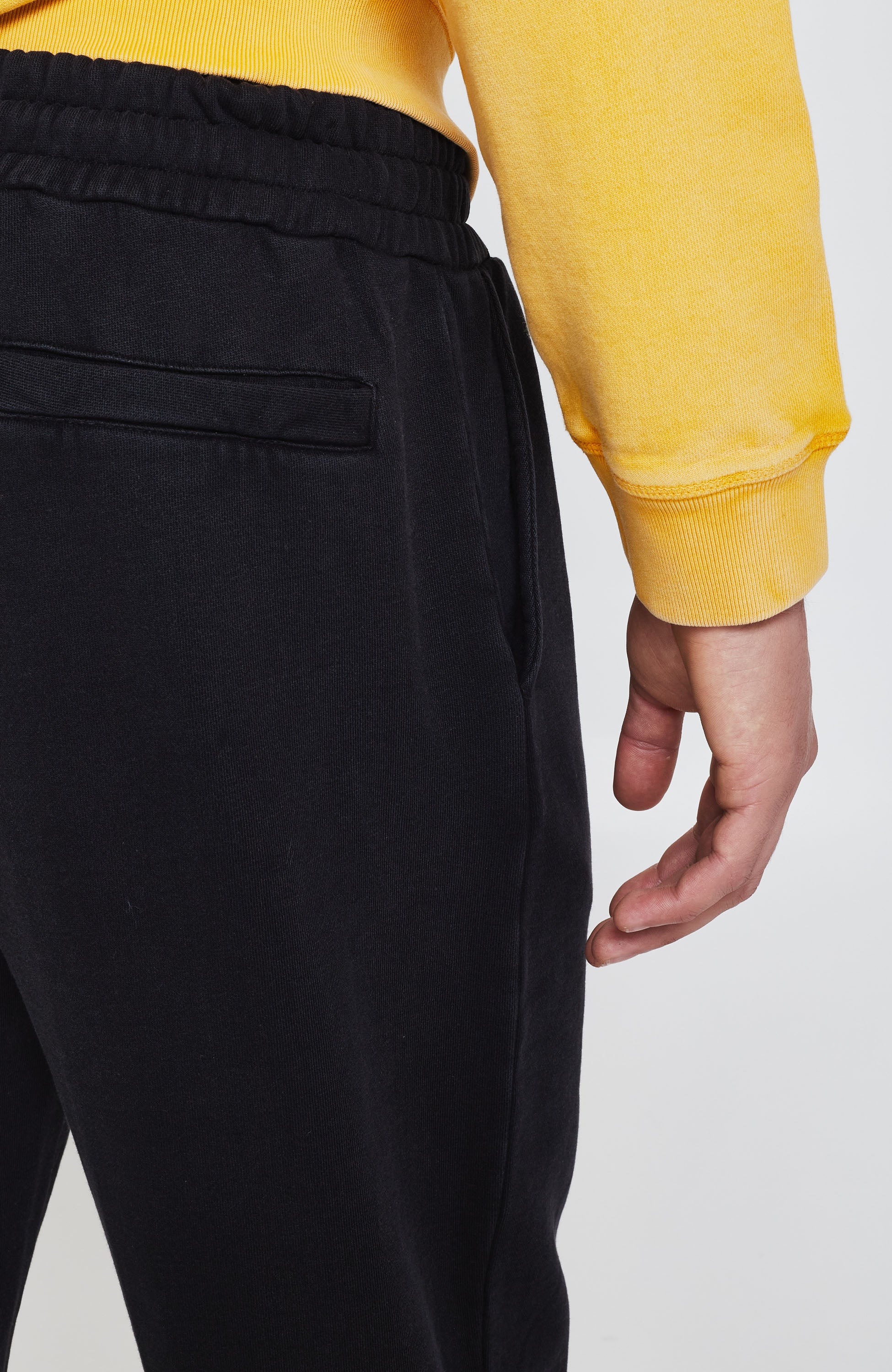 Aeronautica militare Black Garment-dyed cotton sweatpants image 5