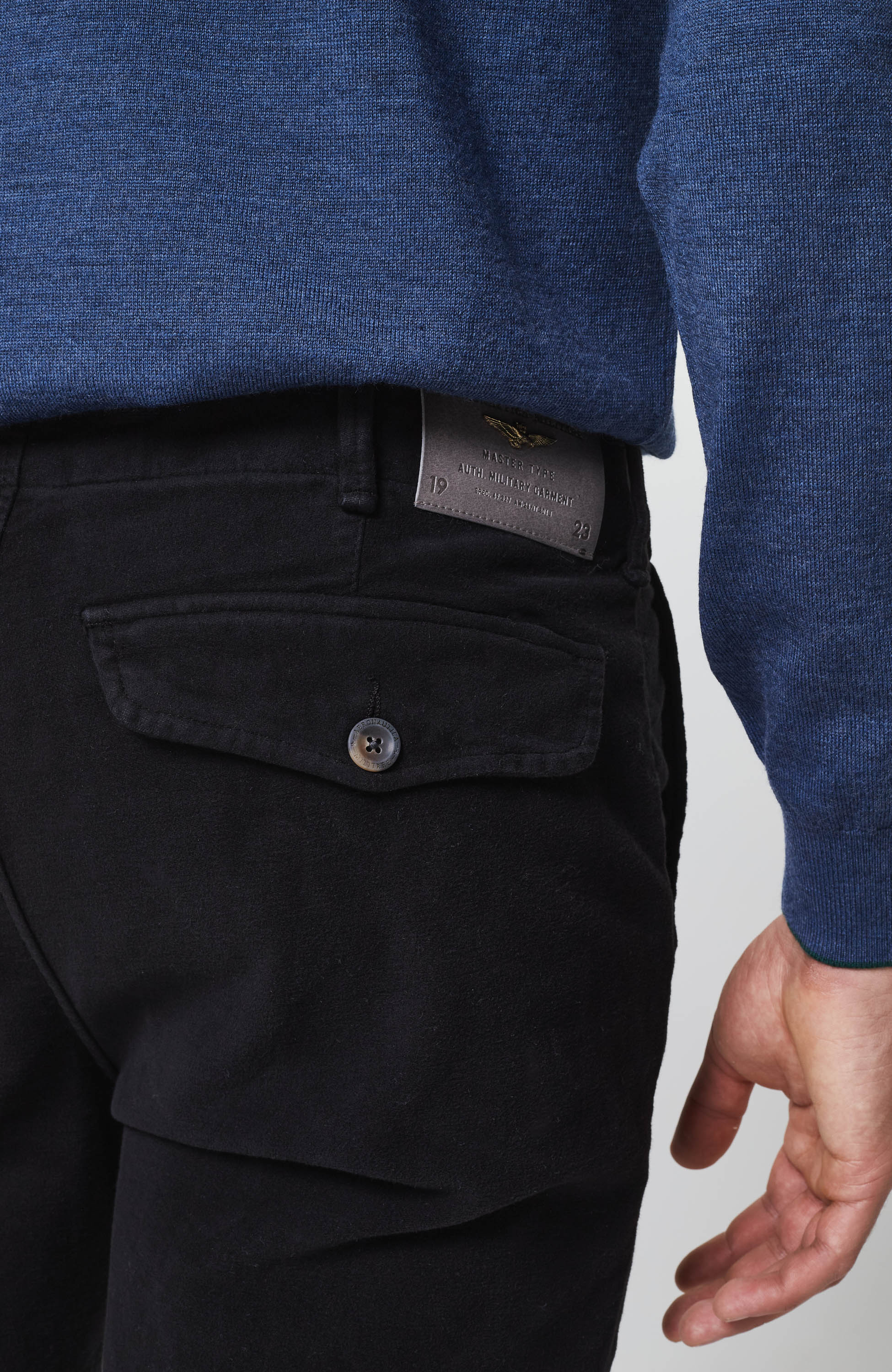 Aeronautica militare Black Velvet chino trousers image 5
