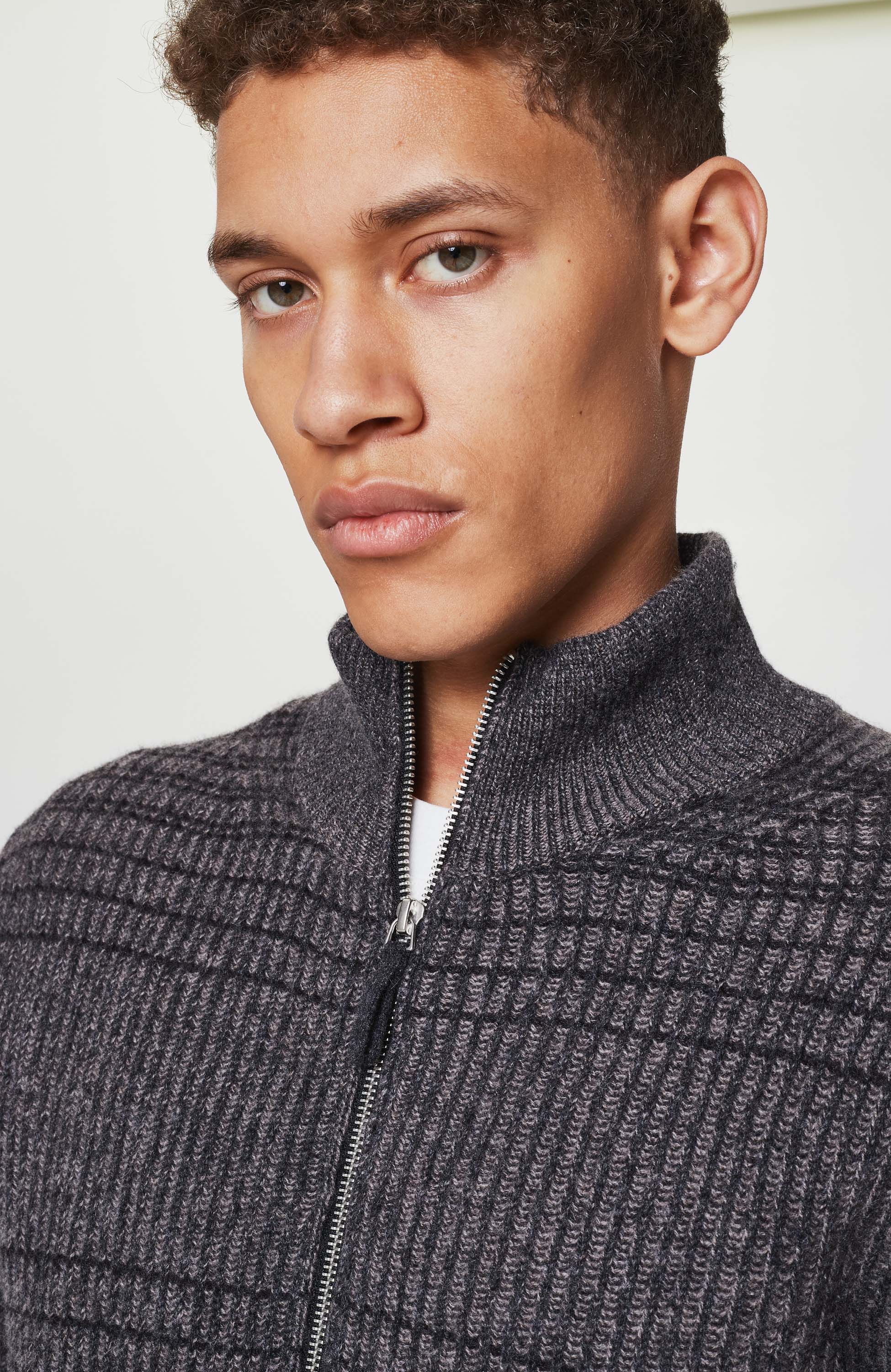 Ftc cashmere Brown Wzorzysty zapinany sweter image 2