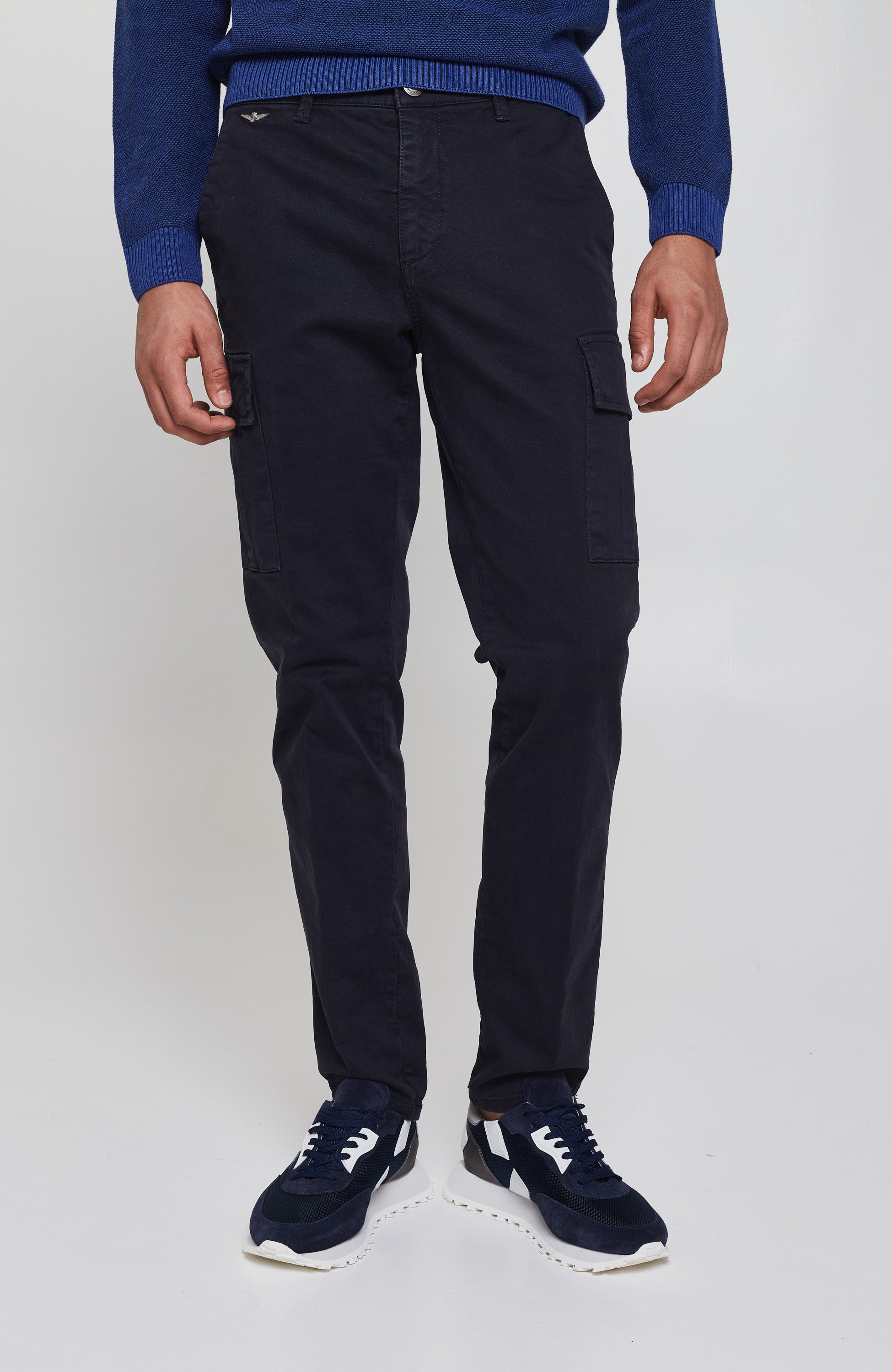 Aeronautica militare Navy Cargo cotton trousers image 3