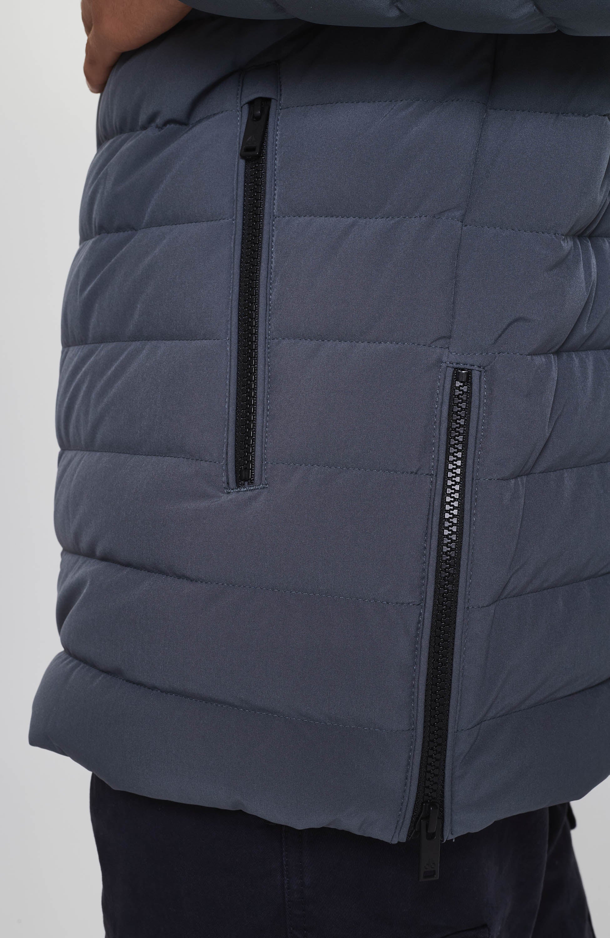 Moose knuckles Grey Lightweight hooded down jacket fullcrest image 7