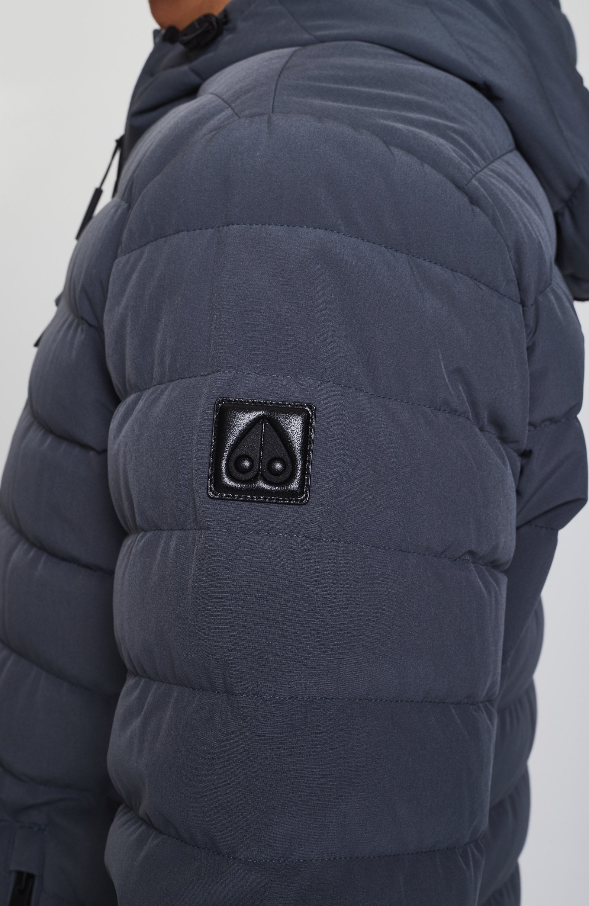 Moose knuckles Grey Lightweight hooded down jacket fullcrest image 8