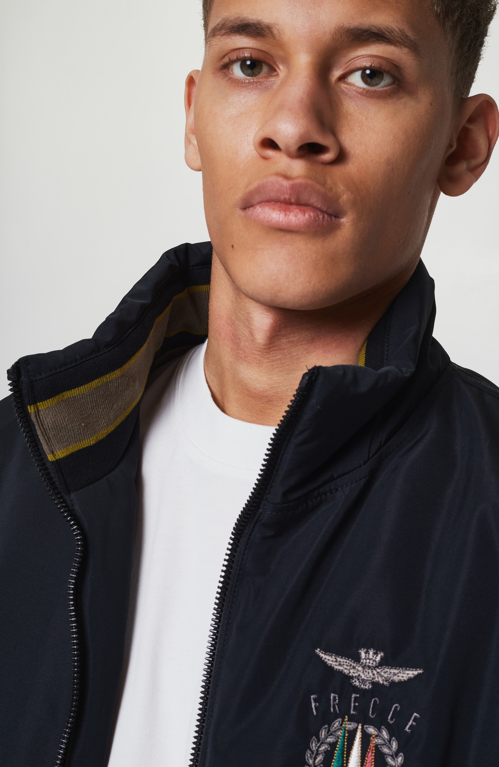 Aeronautica militare Black Emblem-embroidered padded jacket image 7