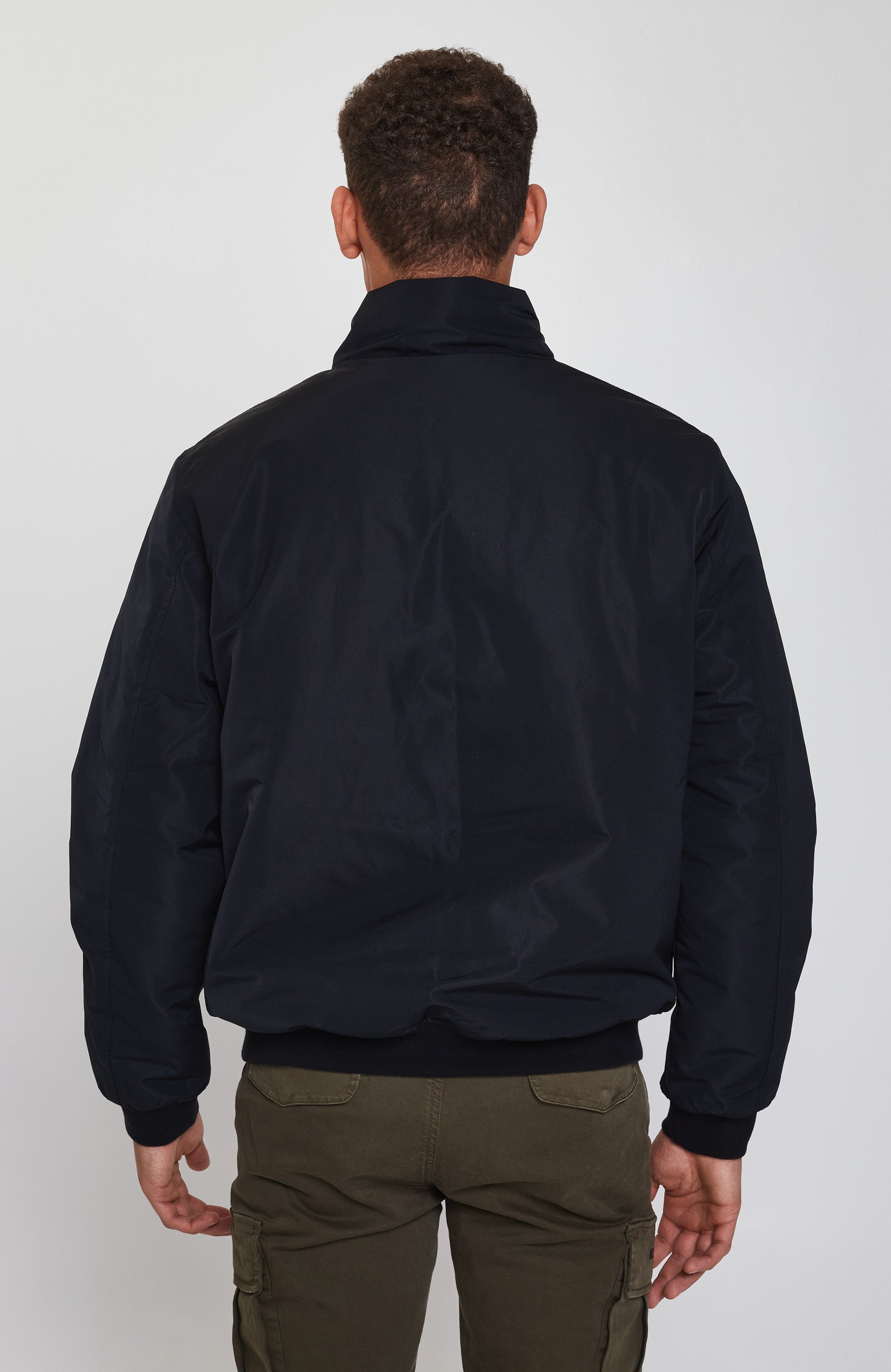 Aeronautica militare Black Emblem-embroidered padded jacket image 4