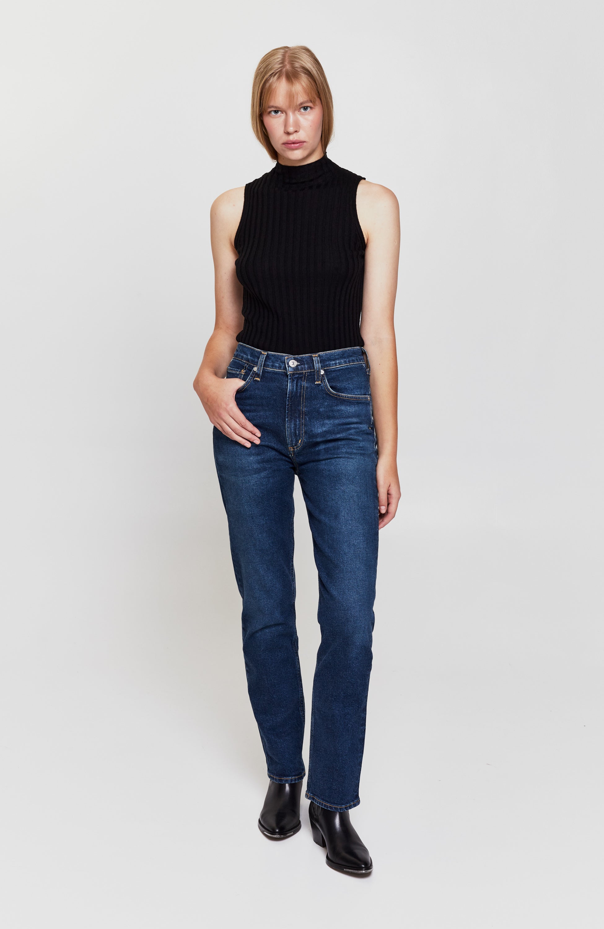 High-rise stovepipe jeans DAPHNE