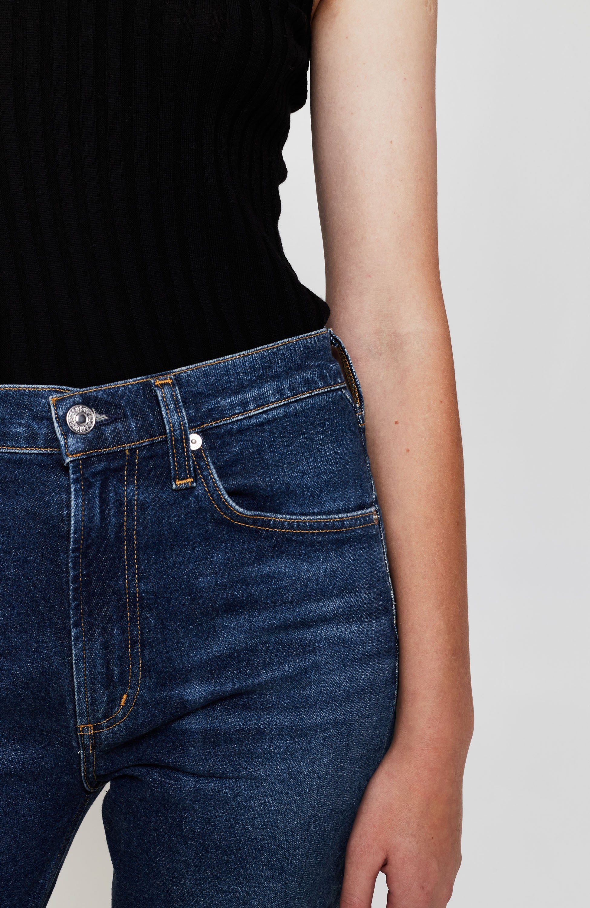 Citizens of humanity Blue High-rise stovepipe jeans daphne image 3