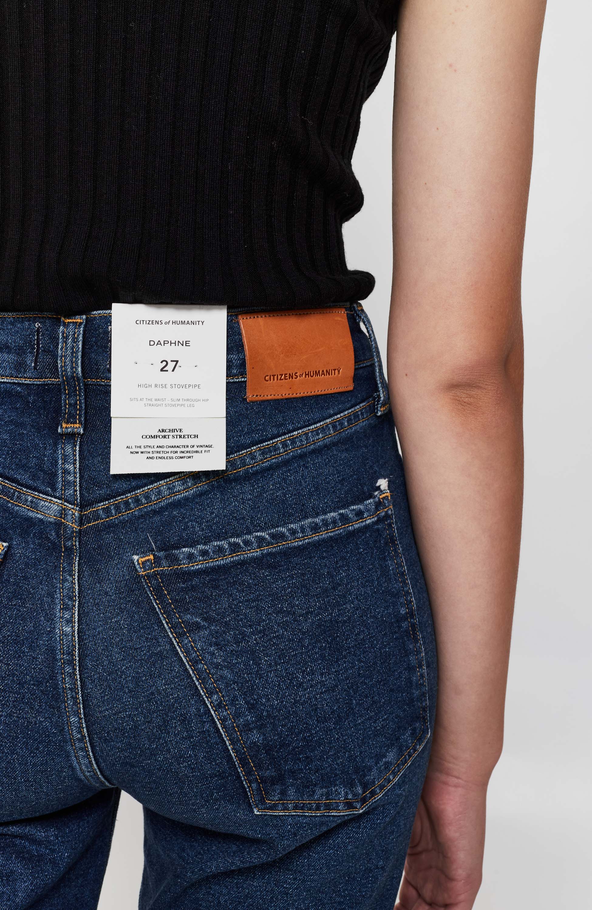 Citizens of humanity Blue High-rise stovepipe jeans daphne image 6