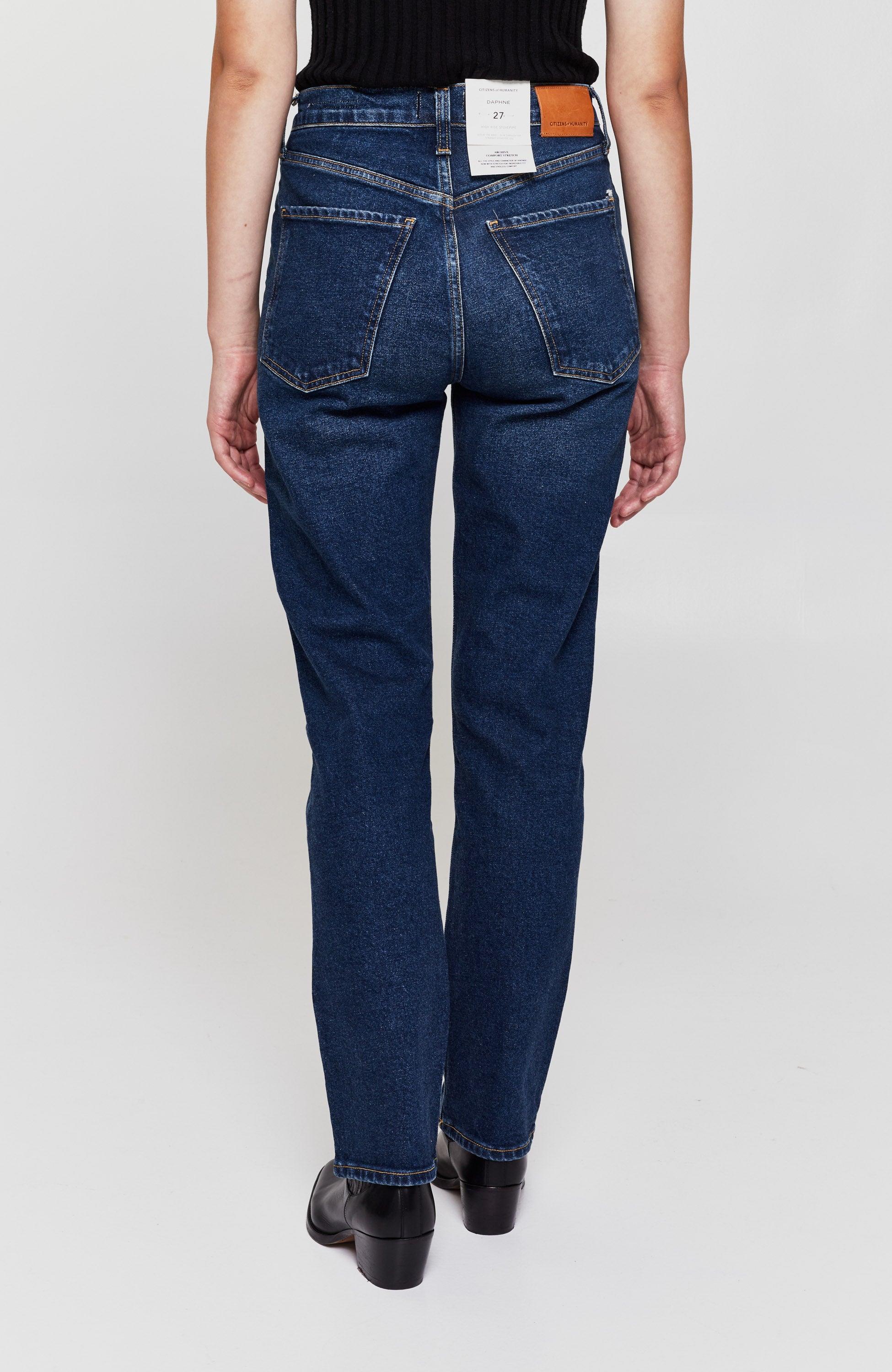 Citizens of humanity Blue High-rise stovepipe jeans daphne image 4