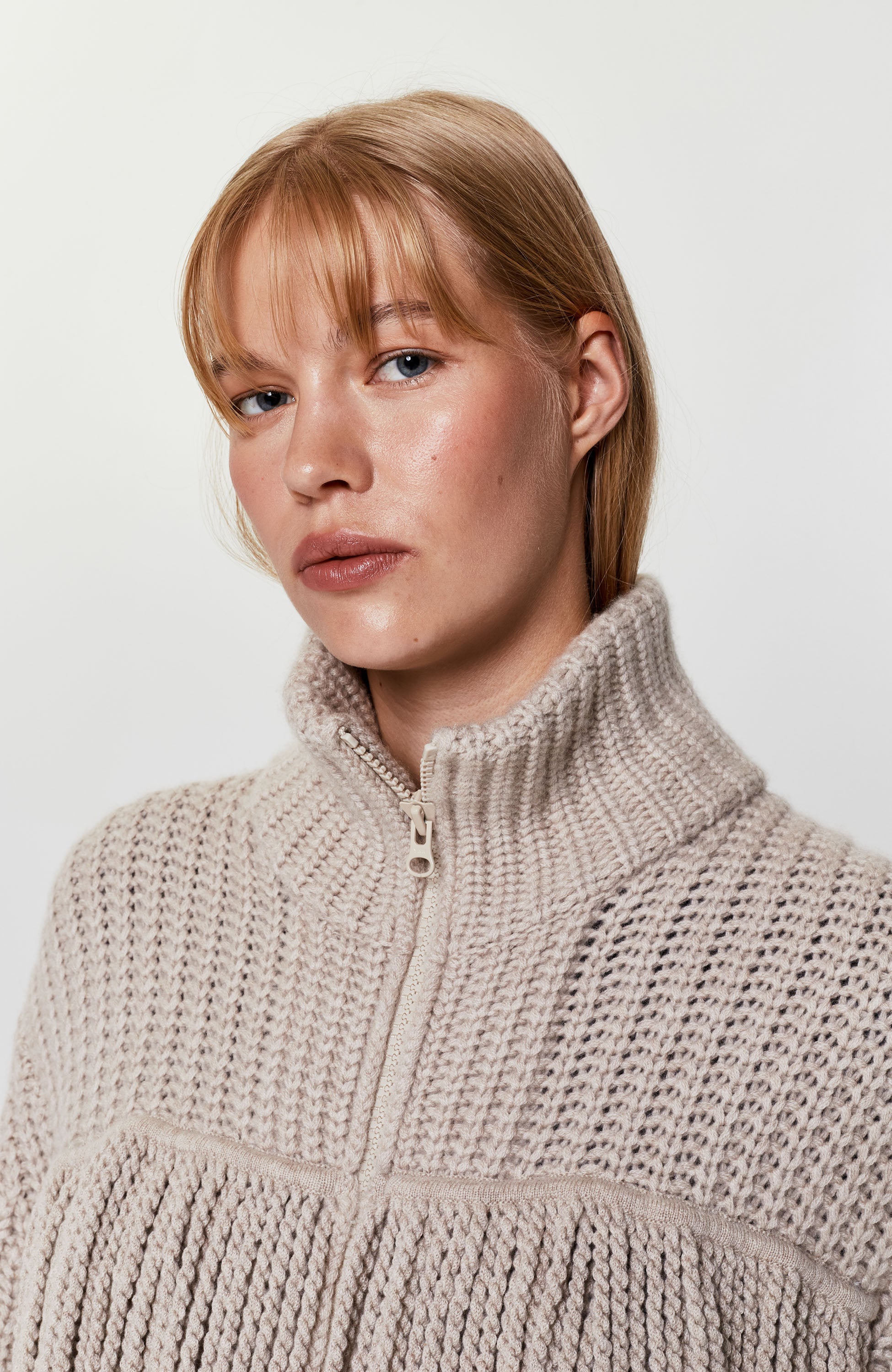 Lisa yang Neutral Fringed knit cardigan elisa image 4