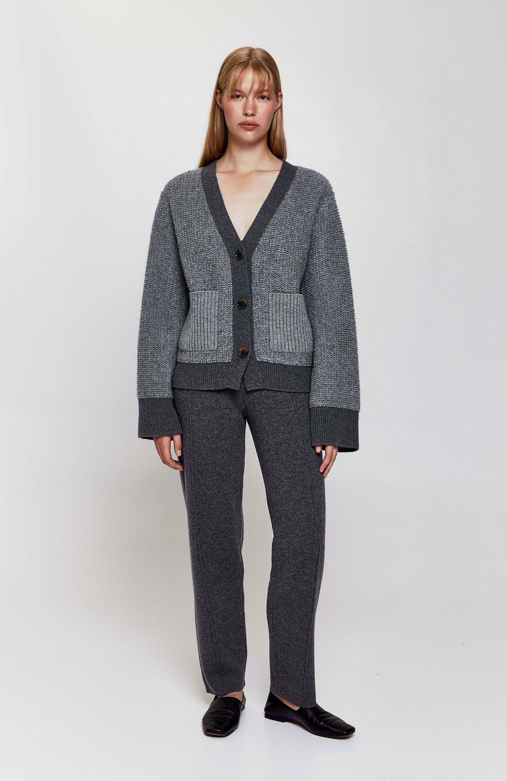 Lisa yang Grey Reljeefne kootud kardigan sonia image 2