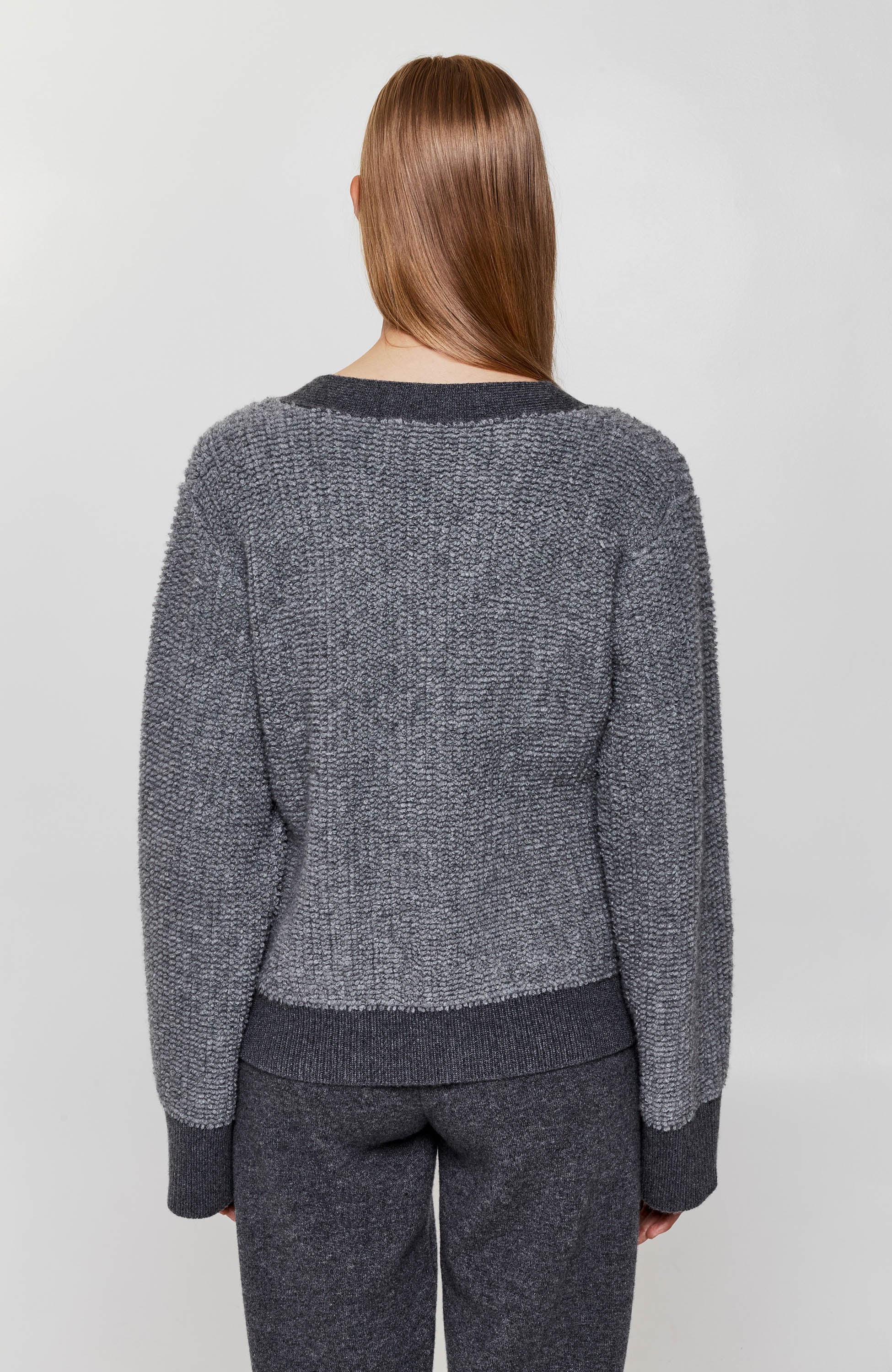 Lisa yang Grey Reljeefne kootud kardigan sonia image 3