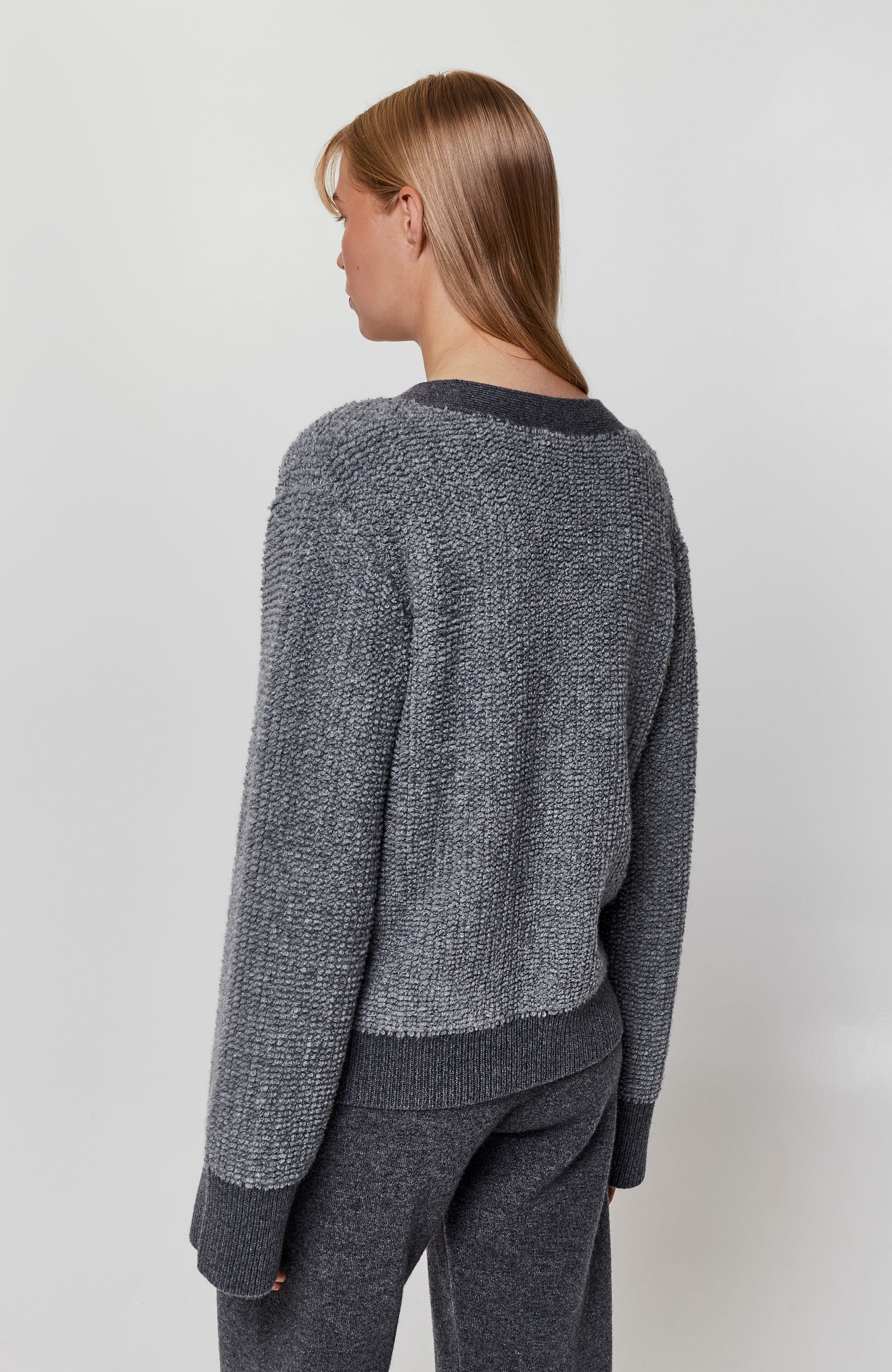 Lisa yang Grey Reljeefne kootud kardigan sonia image 4