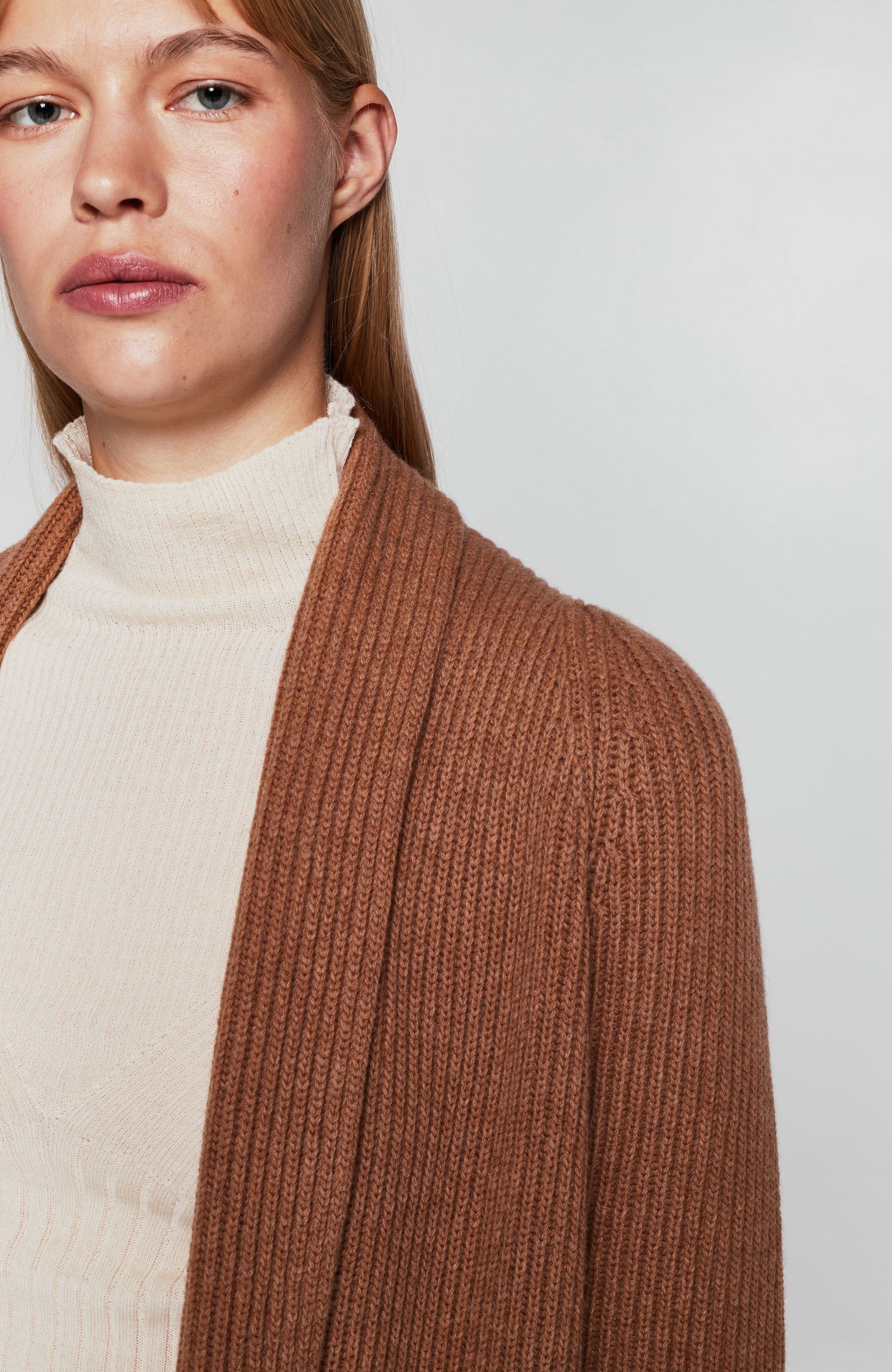 Erika cavallini Brown Długi sweter z dzianiny image 6