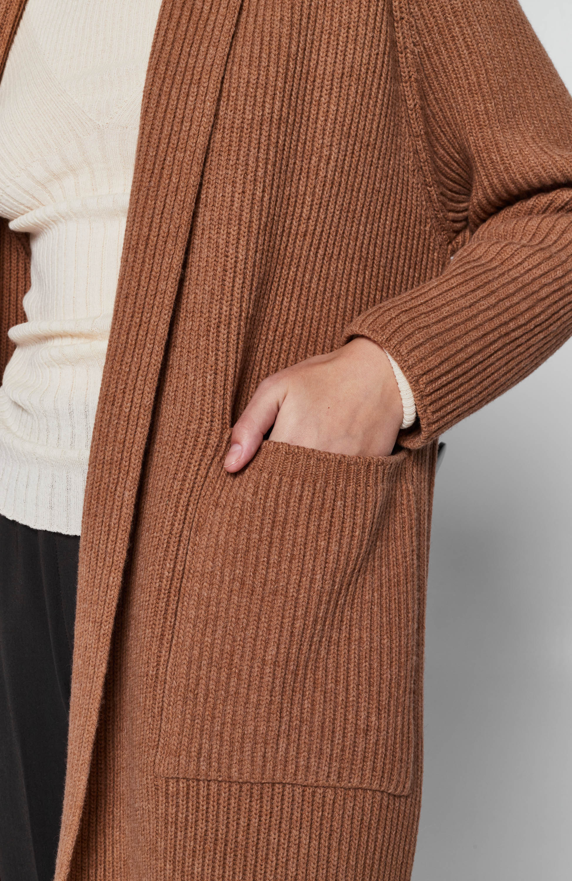 Erika cavallini Brown Długi sweter z dzianiny image 7