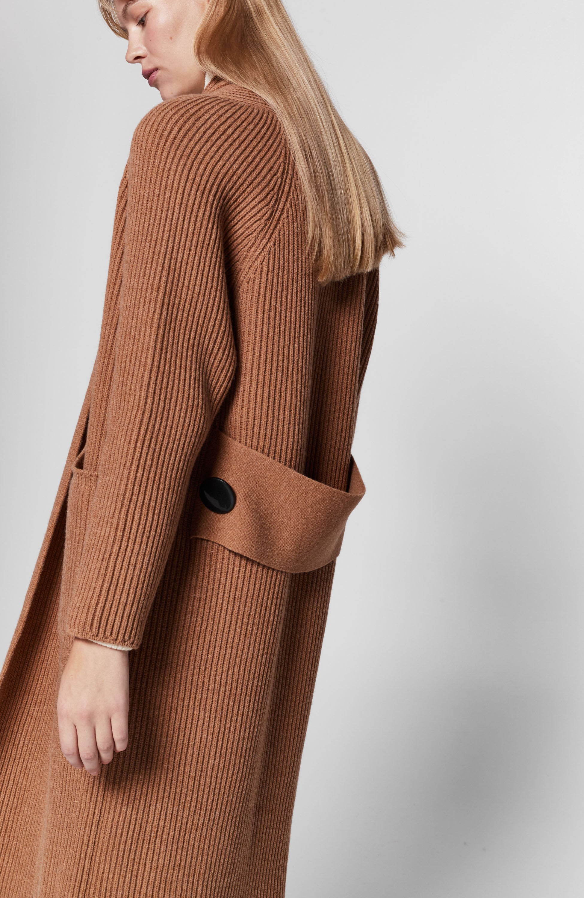Erika cavallini Brown Długi sweter z dzianiny image 8