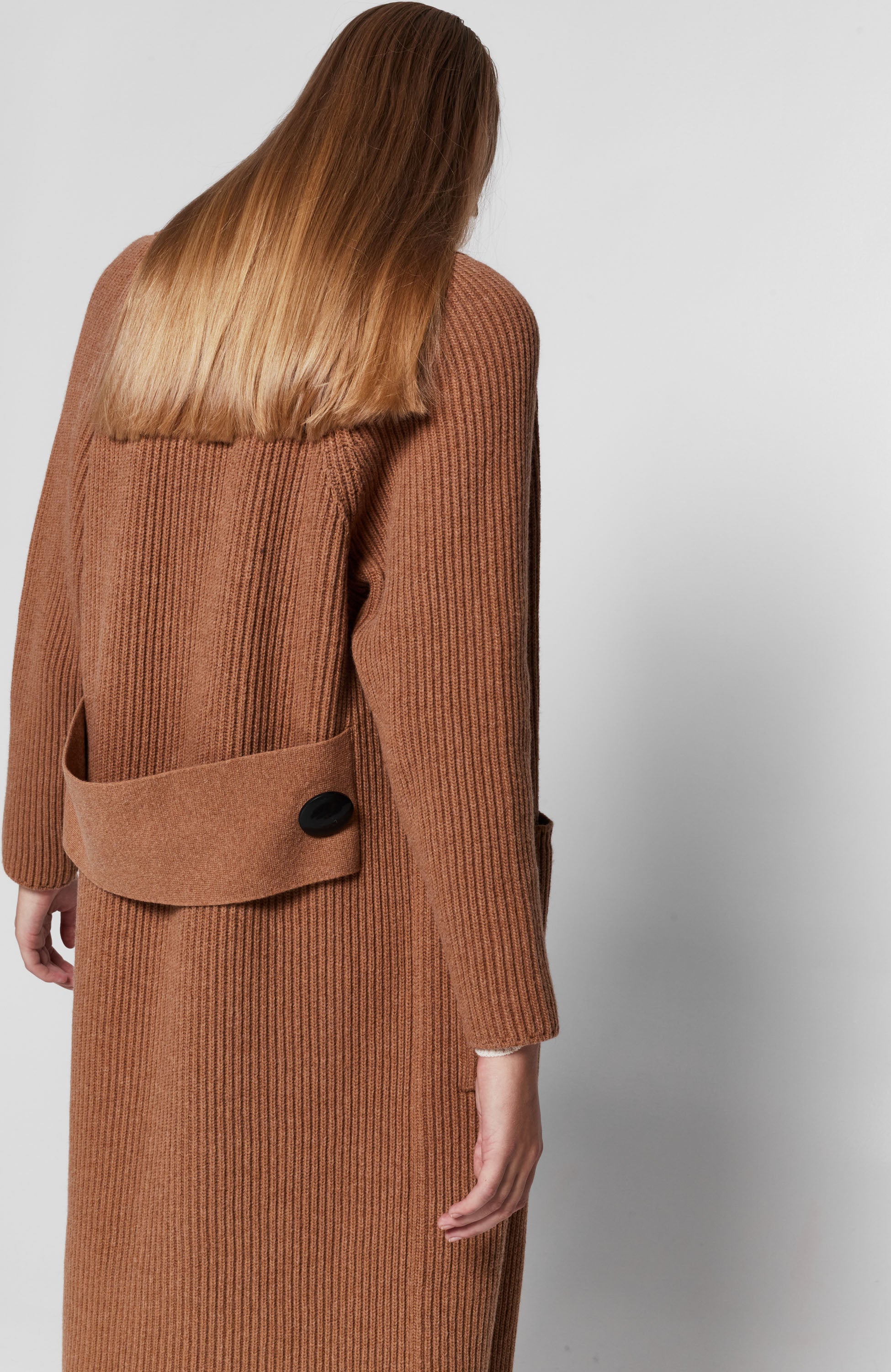 Erika cavallini Brown Długi sweter z dzianiny image 9