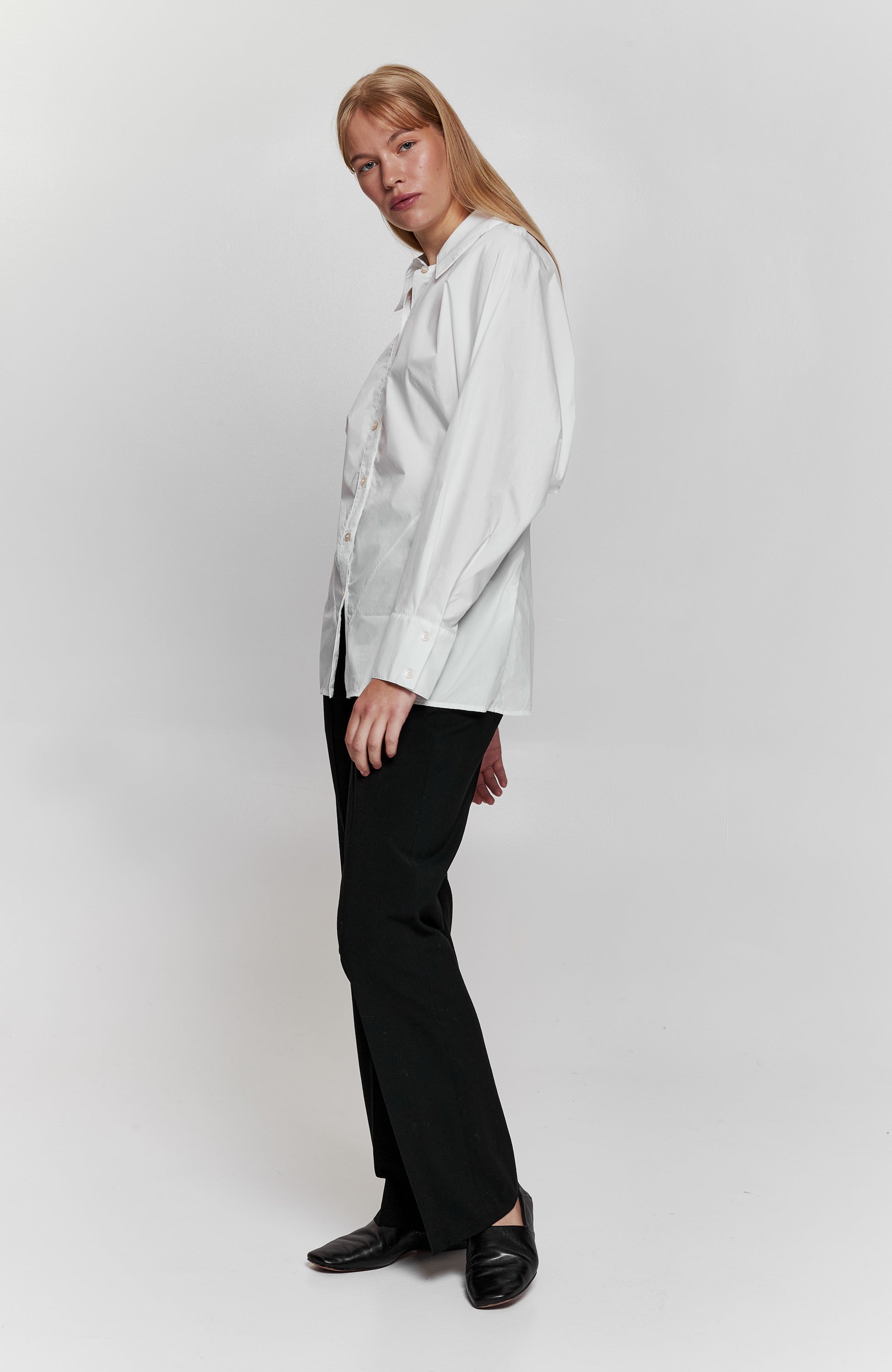 Erika cavallini White Dart fold cotton shirt image 9