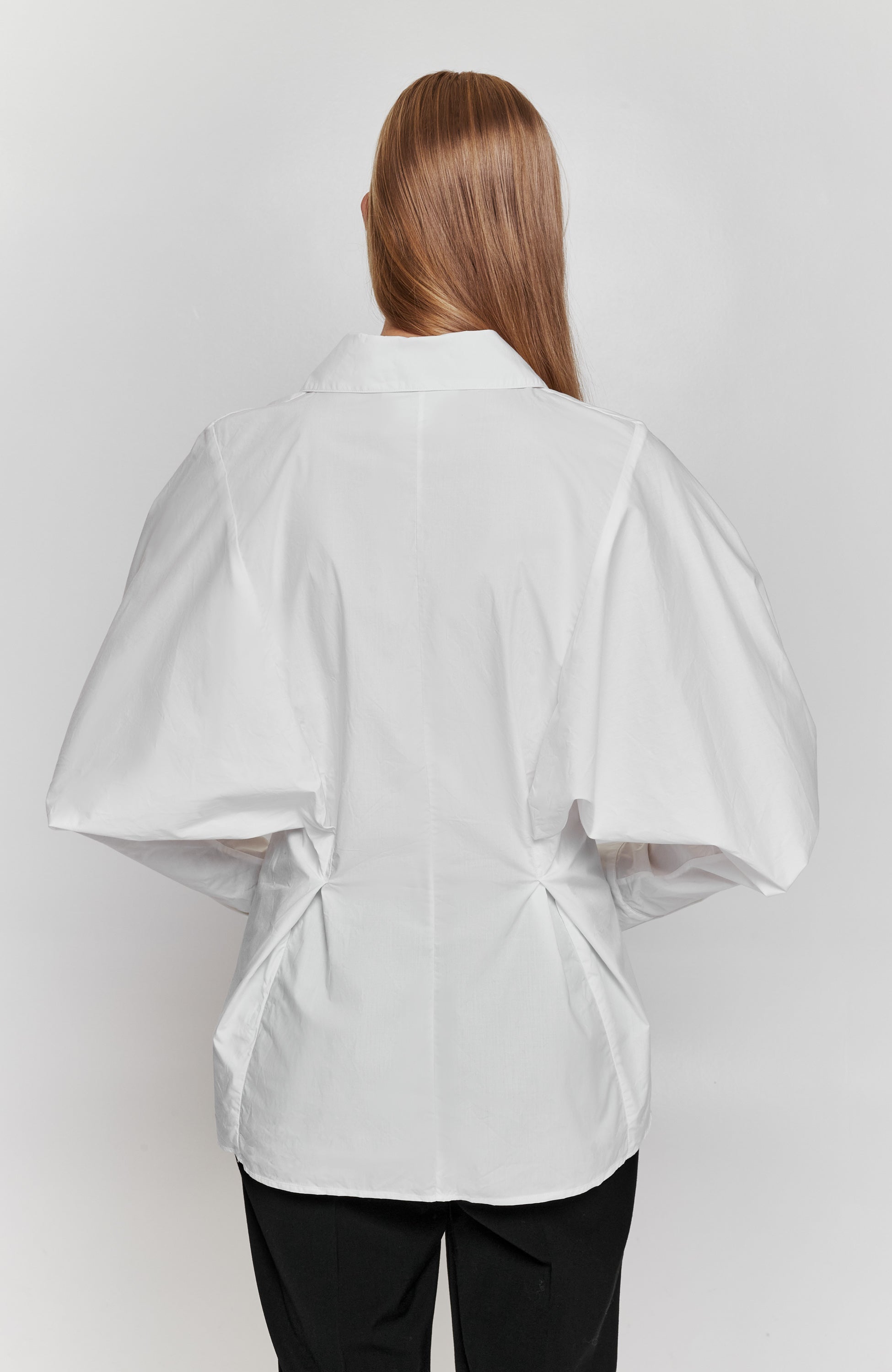 Erika cavallini White Dart fold cotton shirt image 6