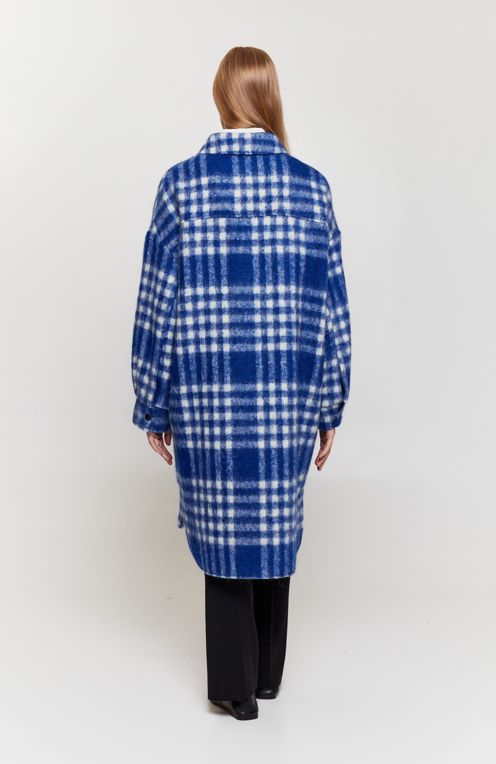 Erika cavallini Blue Ruudulise mustriga jakk image 4
