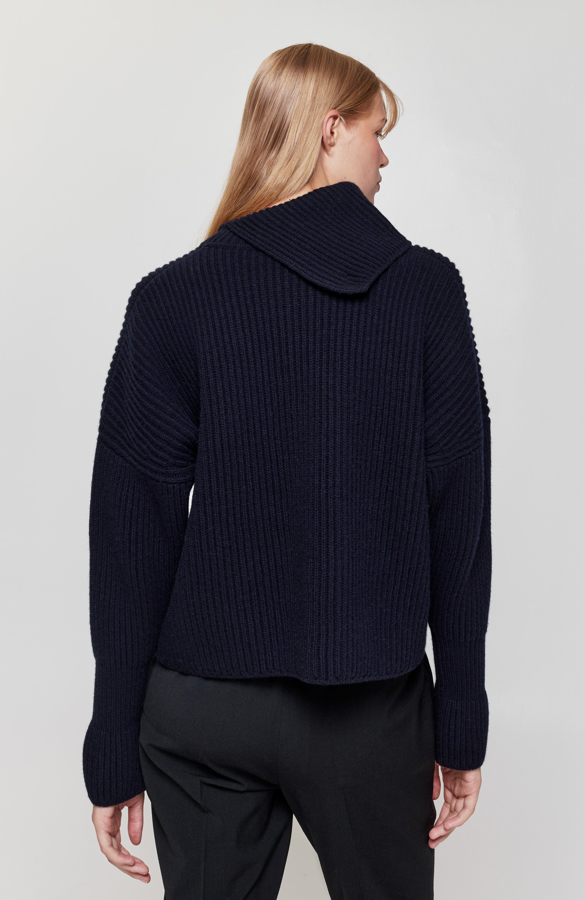 Erika cavallini Navy Lai kootud sviiter image 4