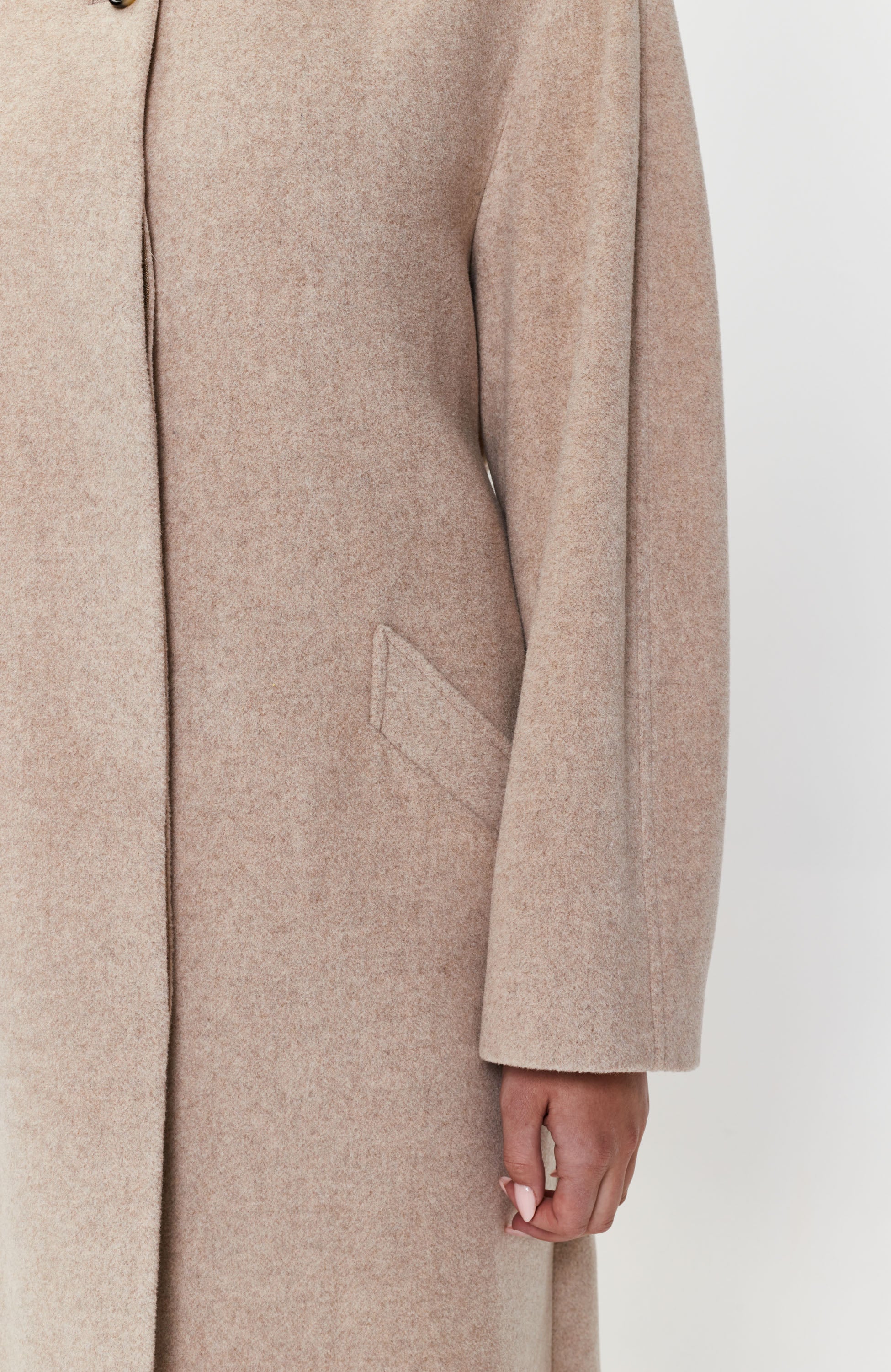 House of dagmar Beige Belted relaxed coat cameron image 10