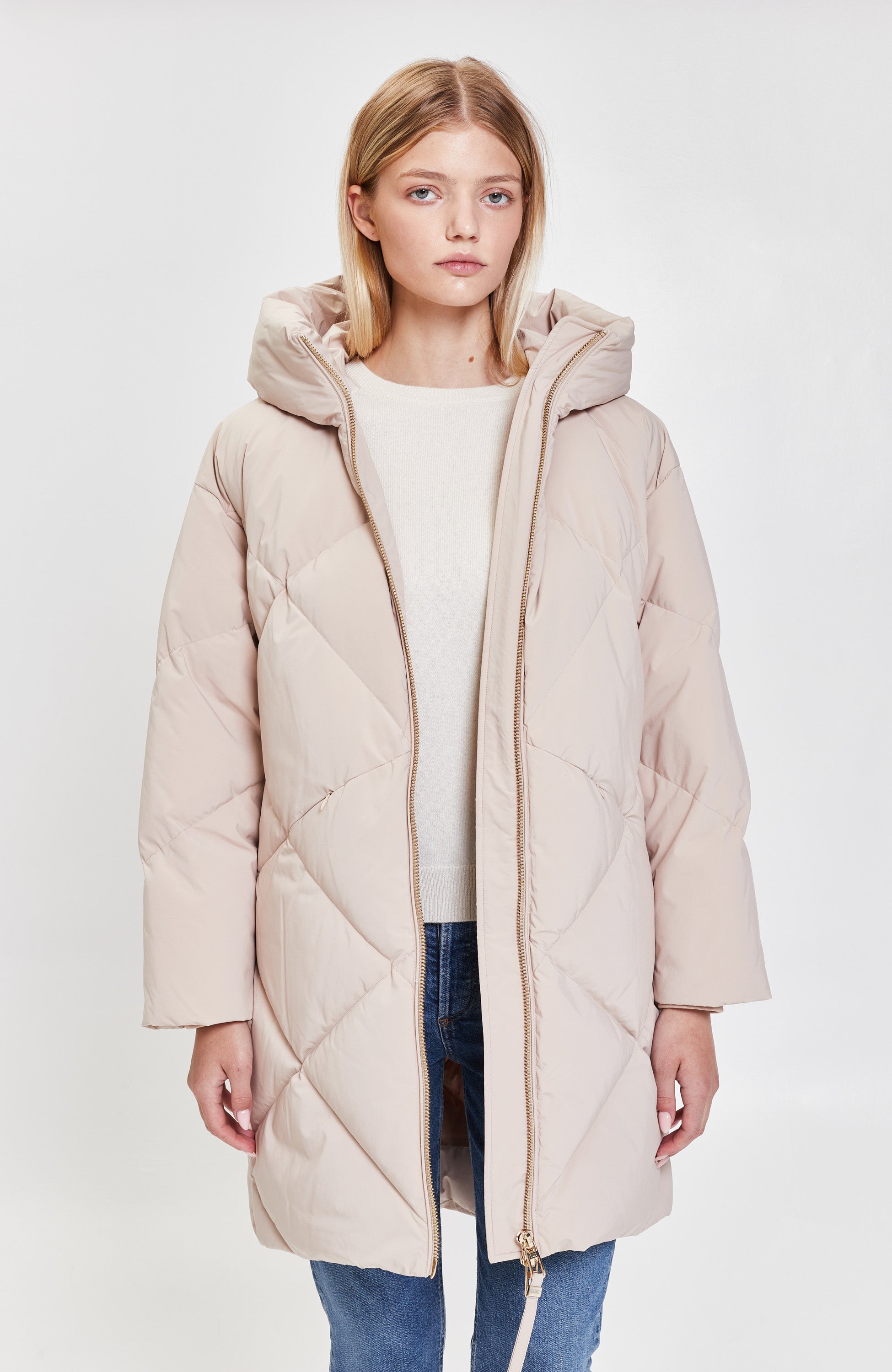 Duno Neutral Oversize hooded down parka spera image 9