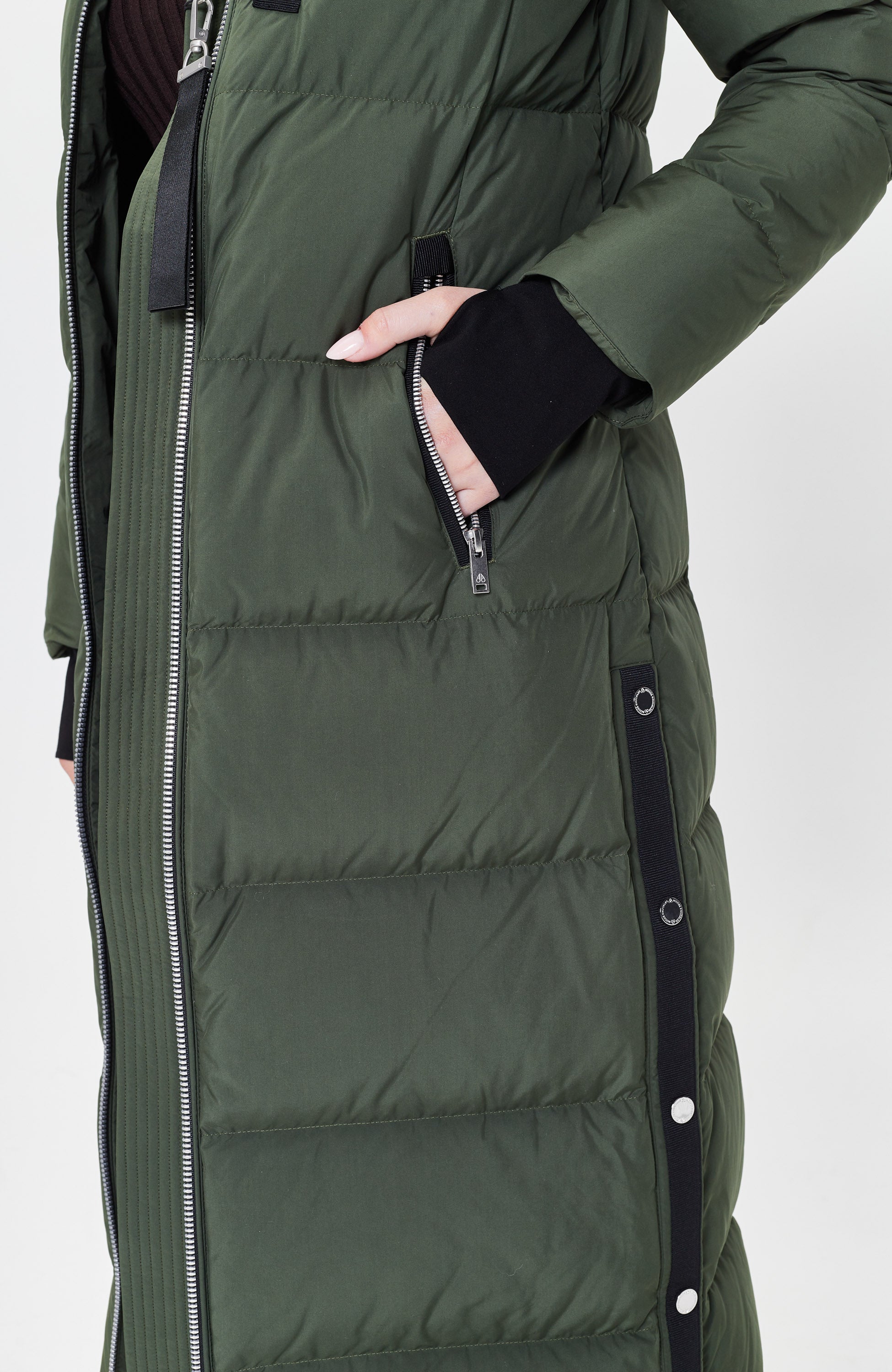 Moose knuckles Green Hooded down parka coat jocada image 10
