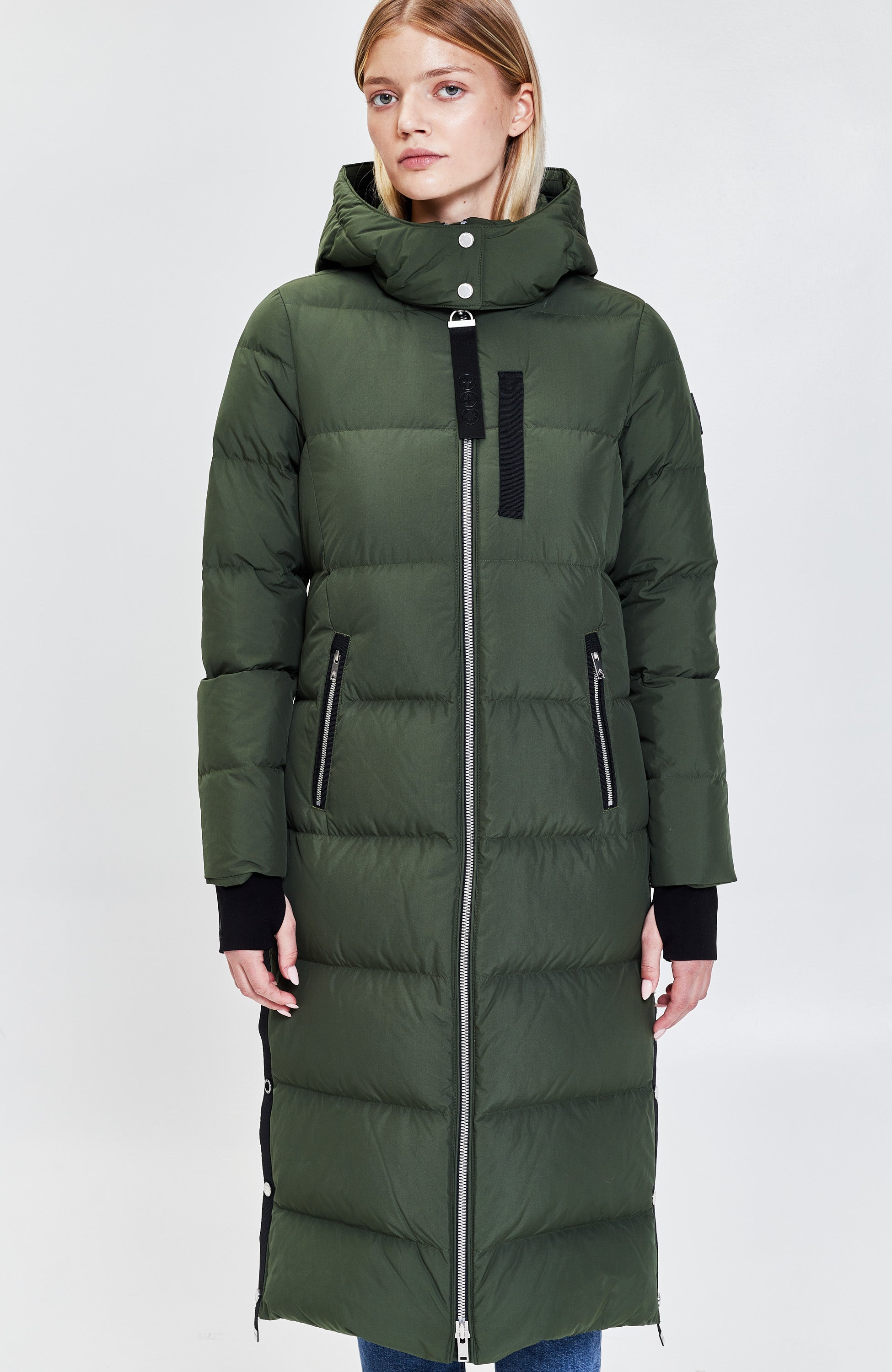 Moose knuckles Green Hooded down parka coat jocada image 4
