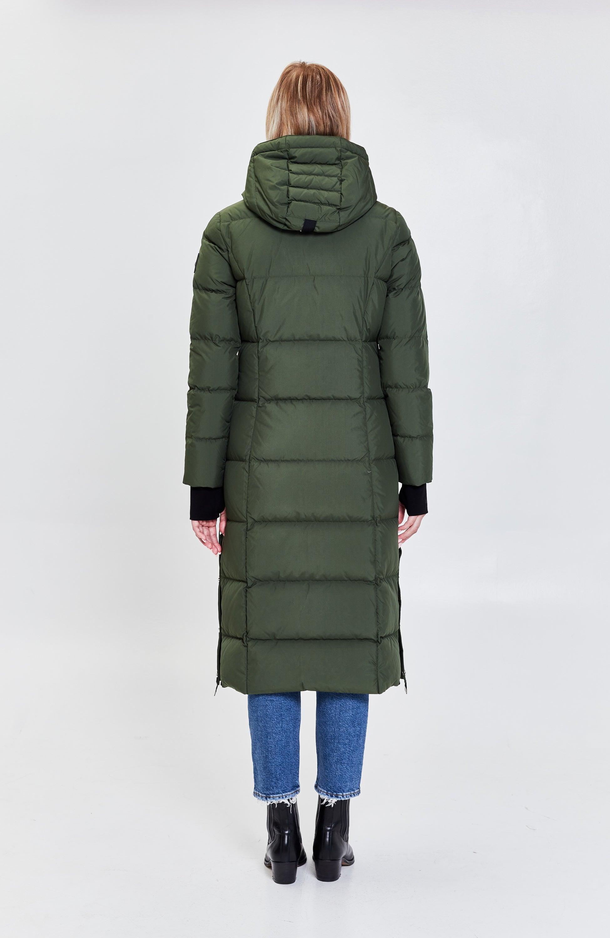 Moose knuckles Green Hooded down parka coat jocada image 3
