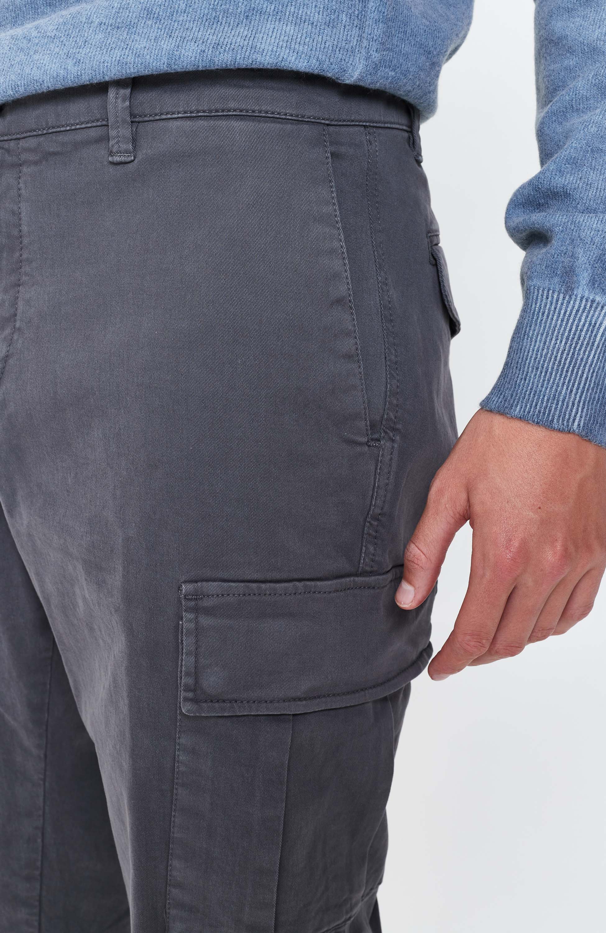 Aeronautica militare Grey Cargo cotton trousers image 3