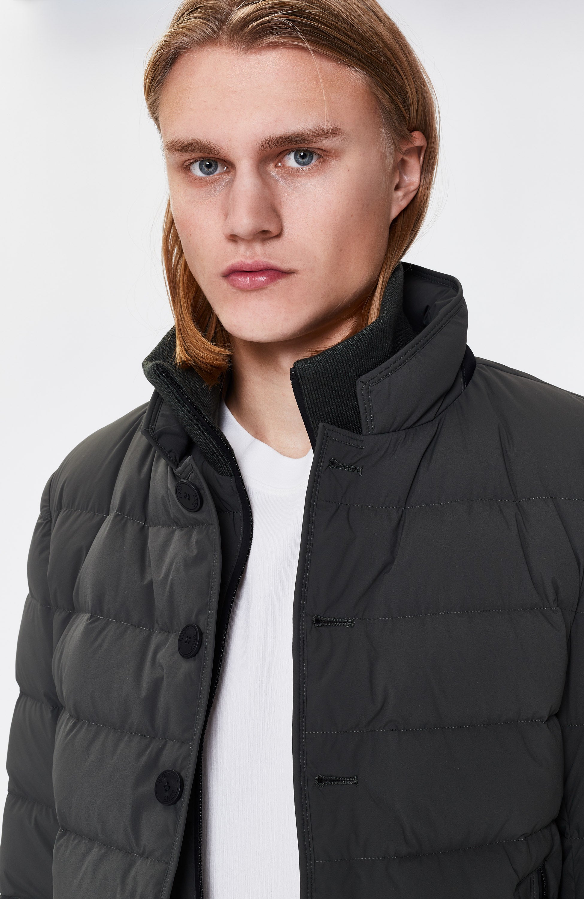 Duno Green Quilted blazer jacket master image 6