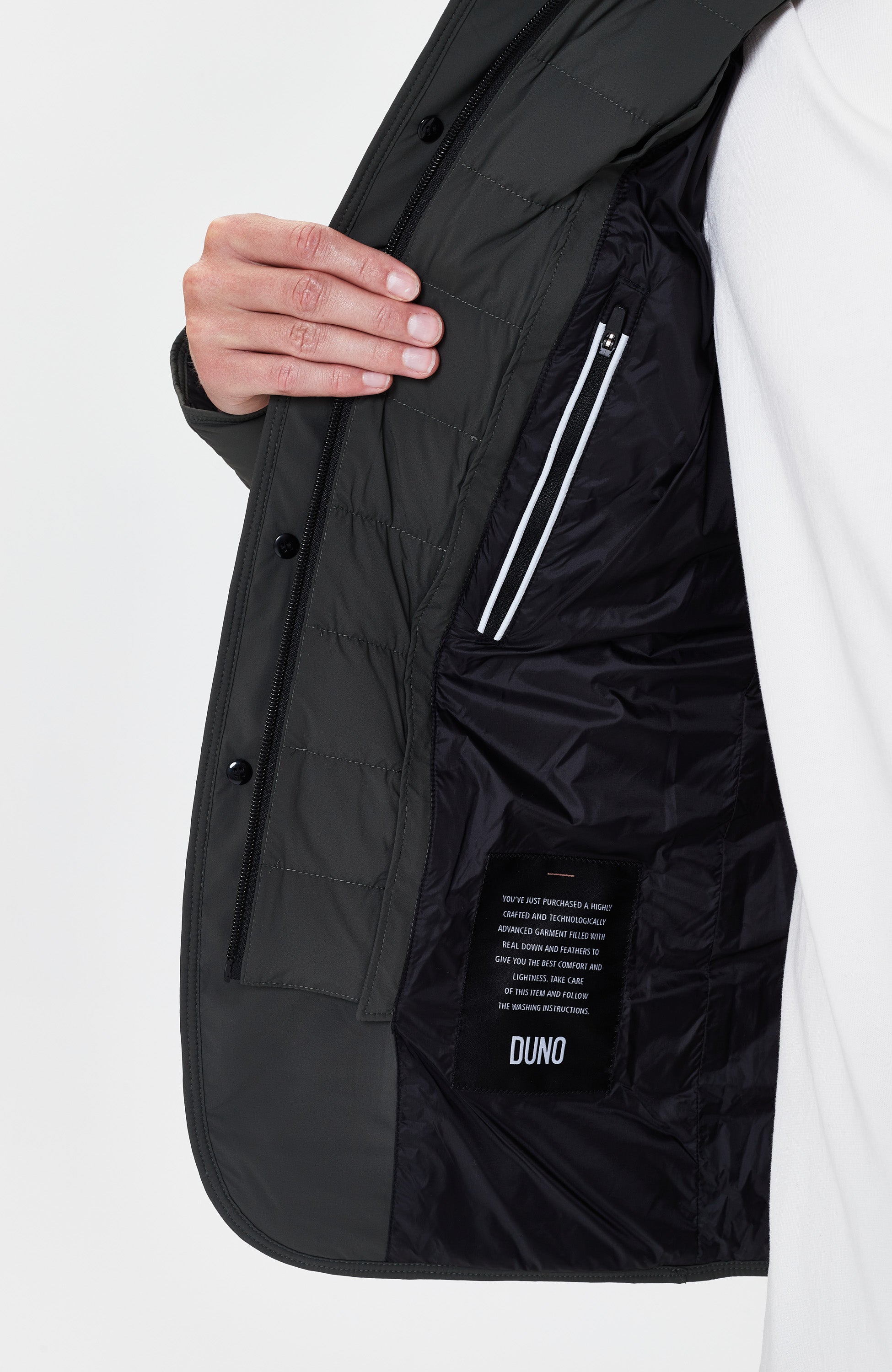 Duno Green Quilted blazer jacket master image 7