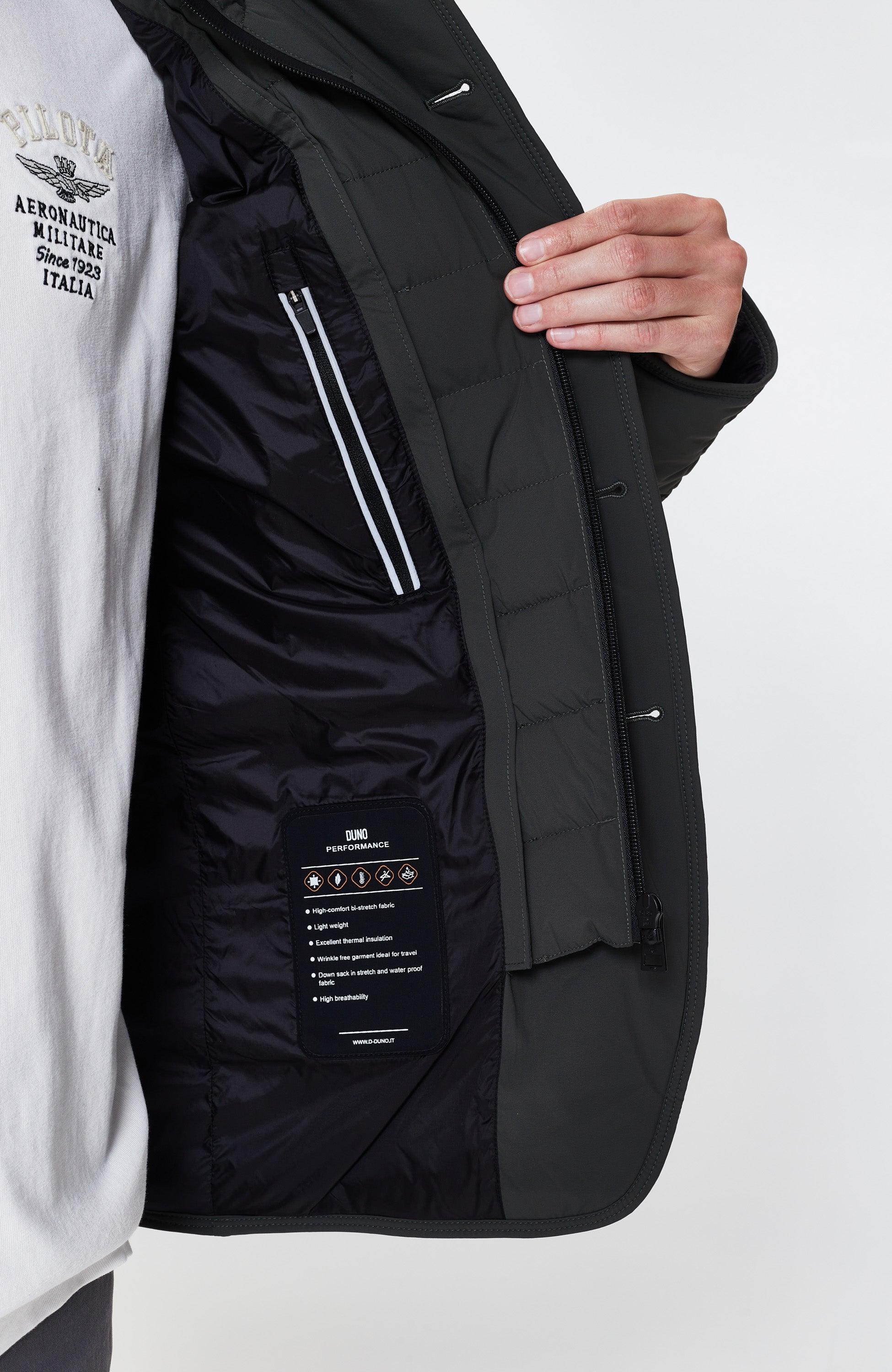 Duno Green Quilted blazer jacket master image 8